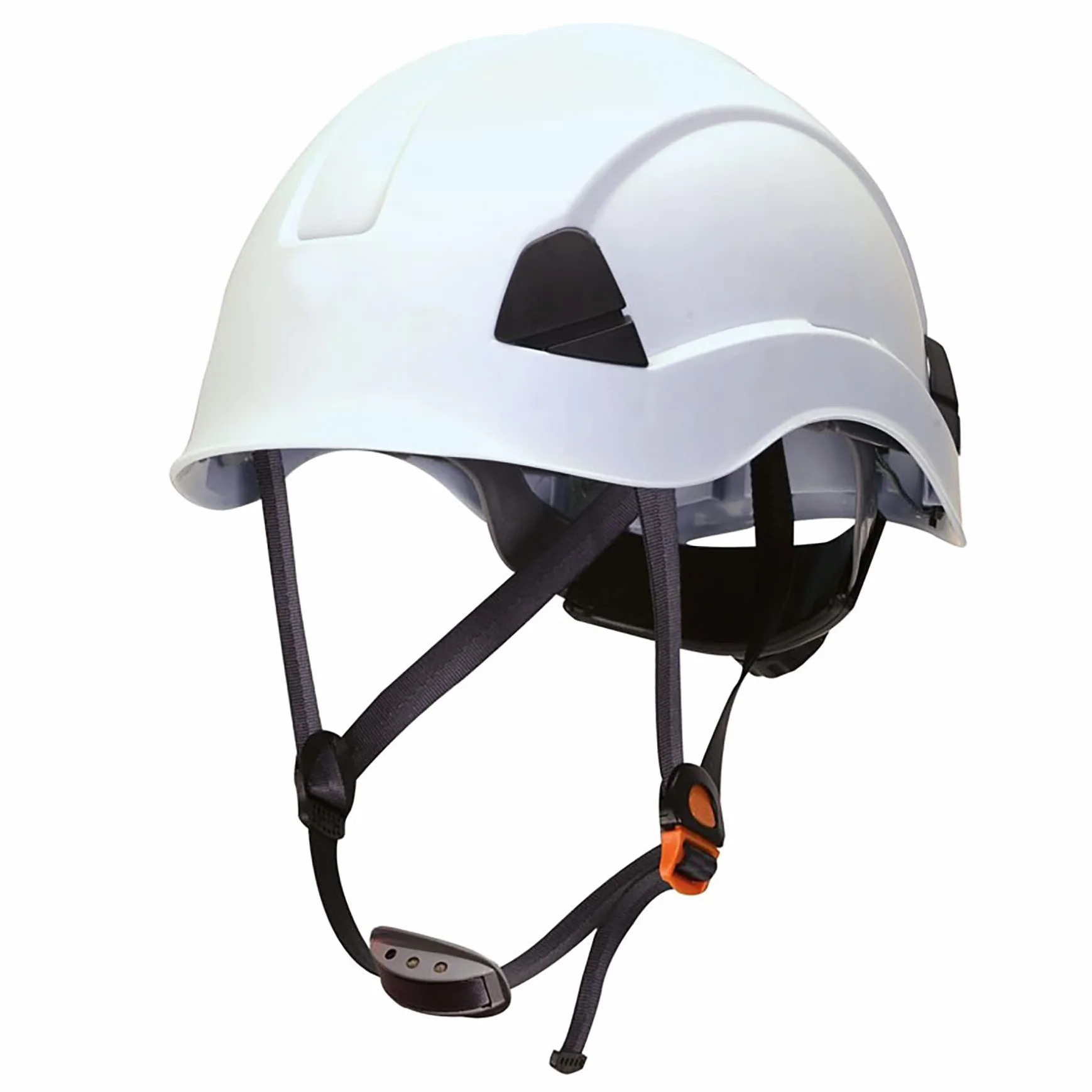 Safetop 80661 - Casco climber en397. 1000v c/barboquejo. ruleta. blanco