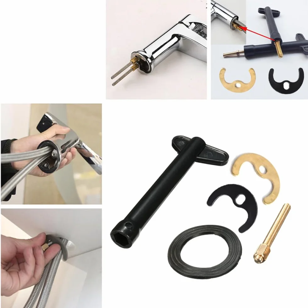 20 piezas de accesorios de reparación de grifo, llave M10 monobloc, kit de fijación de grifo monobloc, soporte de cocina, piezas de reparación de fregadero para cocina, baño, lavabo
