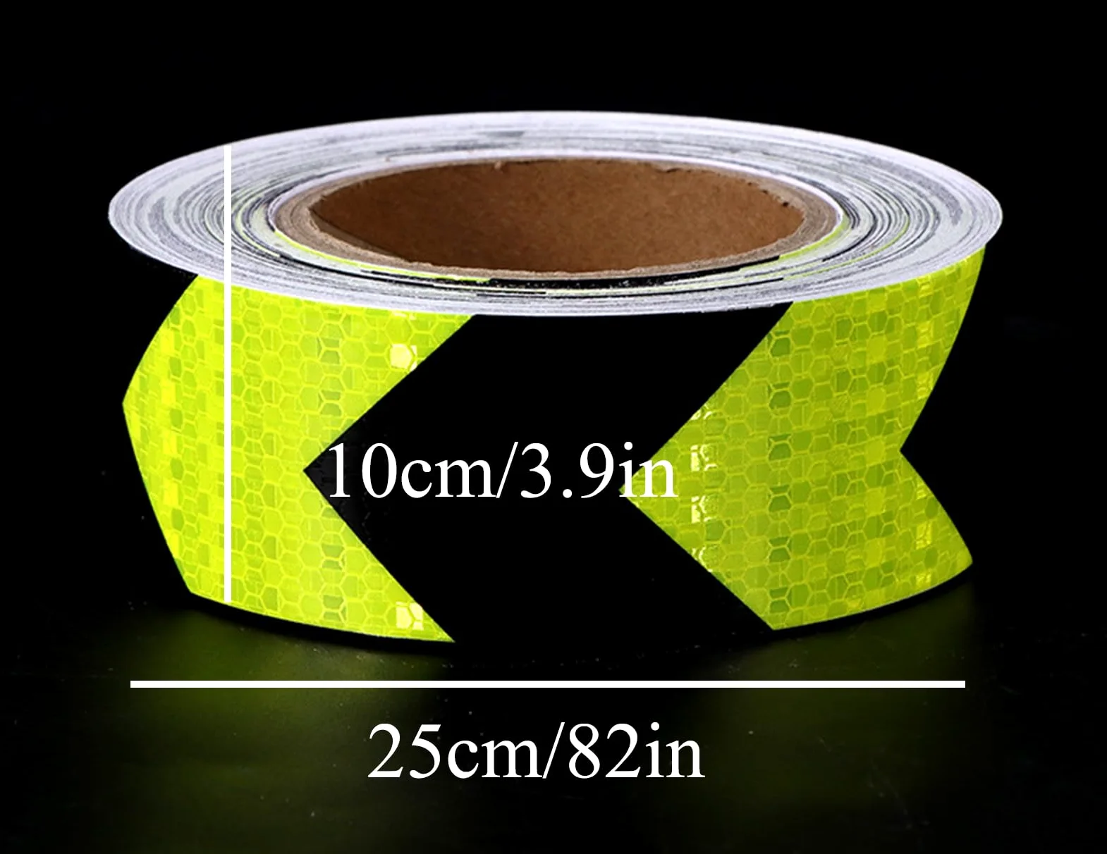 Cinta, cinta reflectante, Cinta adhesiva reflectante de seguridad 2/10/20" x 82 pies for remolques, vehículos y camiones exterior, ancho 10 cm(Width 10cm)