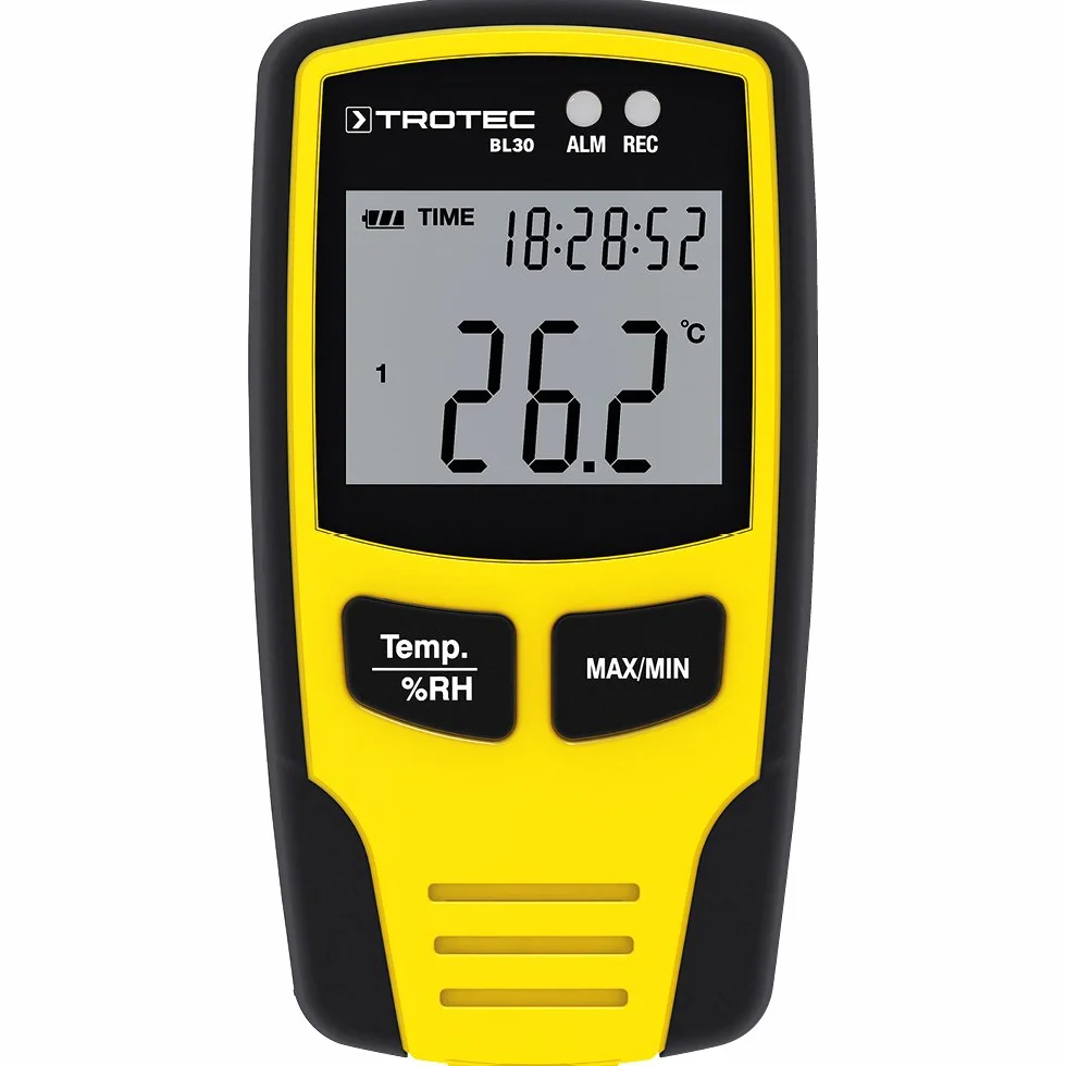 TROTEC Registrador de temperatura y humedad USB BL30 conectado, preciso y profesional