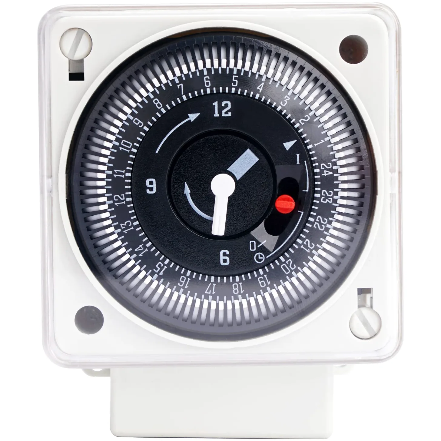 Temporizador mecánico de 220-240V 16A 24 Horas Temporizador mecánico analógico, Interruptor de Tiempo Universal analógico Diario - Interruptor de Tiempo de un Solo Canal