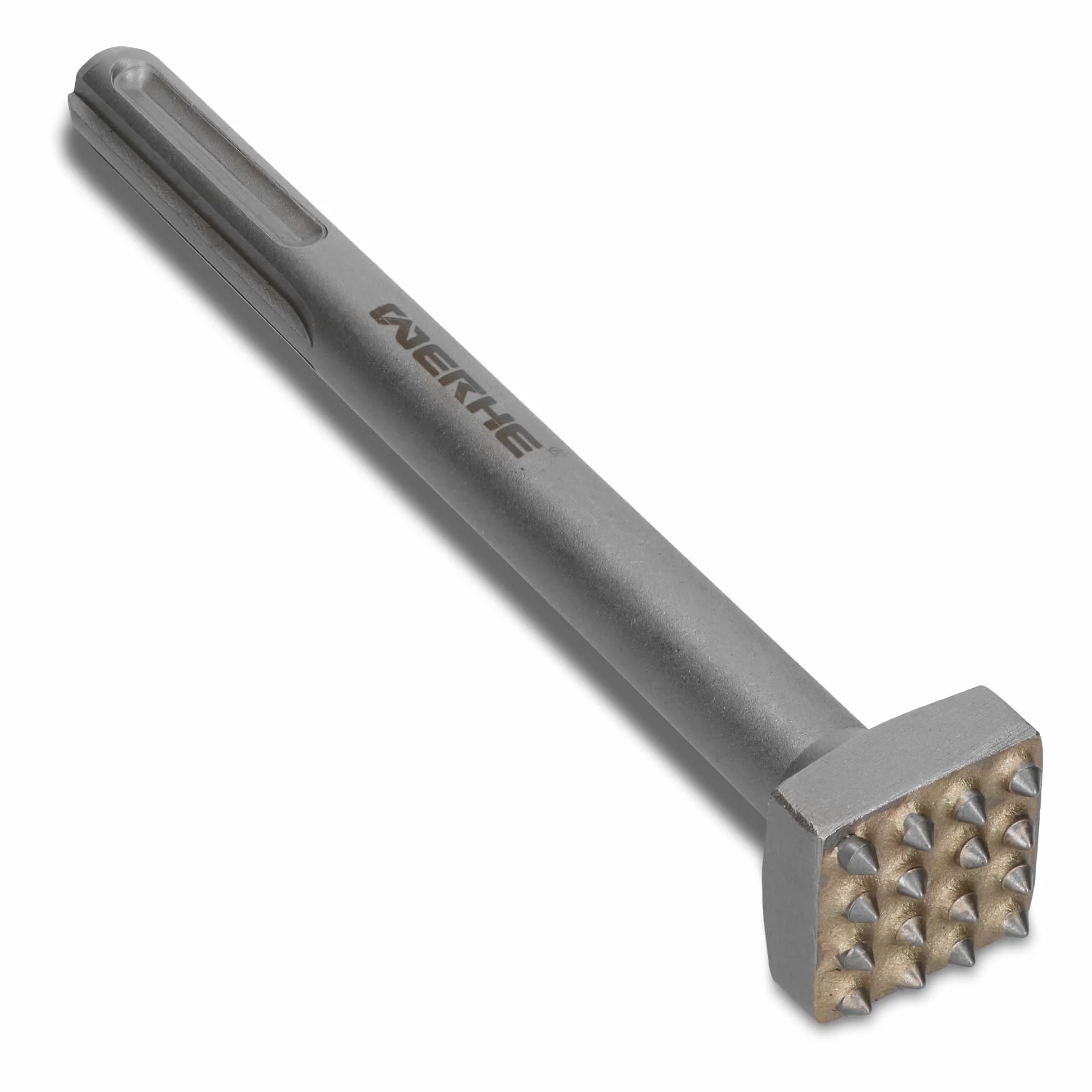 WERHE Cincel de bujarda SDS MAX 16 dientes, 220 mm – Para el trabajo de hormigón y piedra