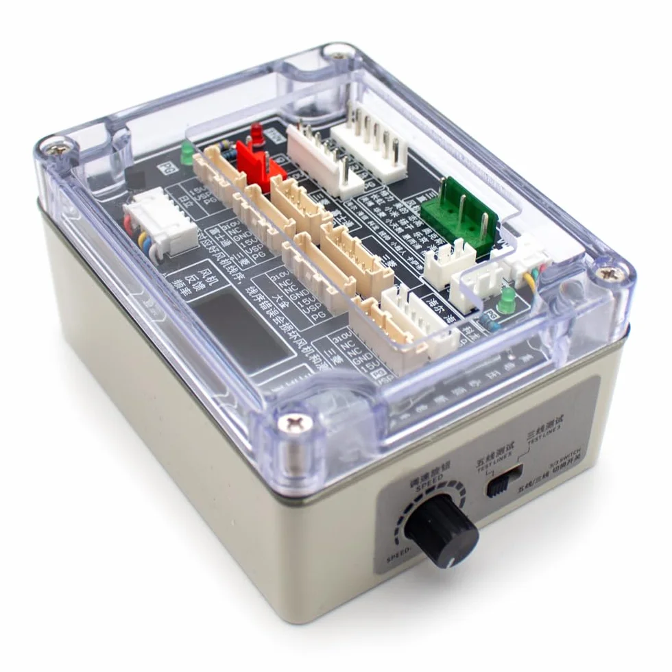 Comprobador de Motores de Ventilador de CC de 3 y 5 Cables para Aire Acondicionado, Protección contra Cortocircuitos y Ajuste de Velocidad para Diagnóstico de Motores HVAC