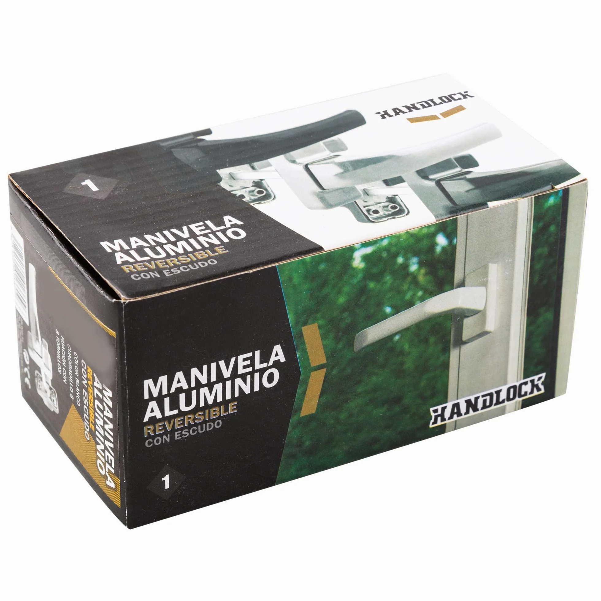 Alfa 21519 - Manivela aluminio escudo rev.negra alfa