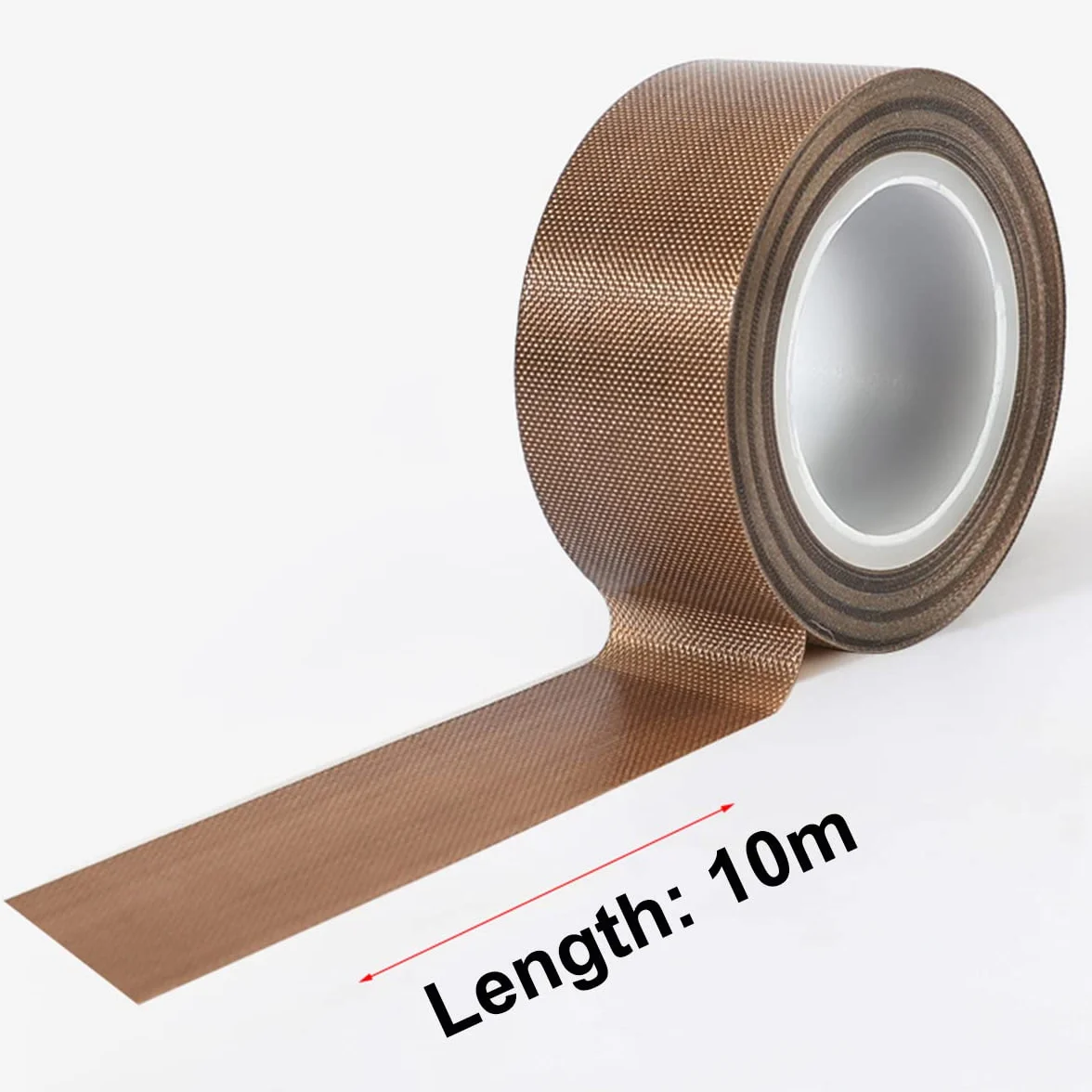 Qrity 2 cintas de teflón, cinta adhesiva de alta temperatura, 20 mm x 10 m, grosor 0,18 mm, resistente al calor hasta 300 ℃, para envasadora al vacío, sellado a mano, sellado por impulsos