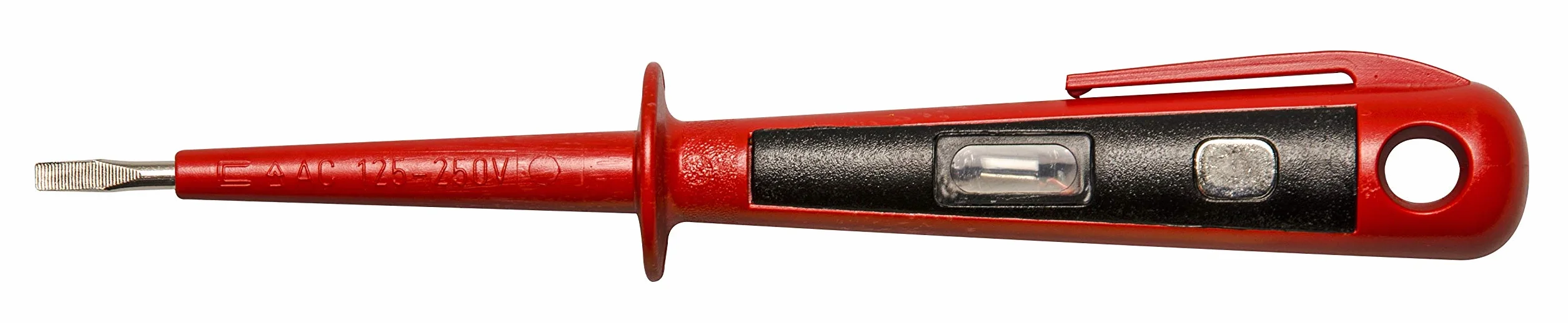 H + H Werkzeug 45400 45400 VDE - Comprobador de tensión y fases (hasta 250 V GS probado según VDE 0680, fabricado en Alemania), color rojo/negro, 150 mm