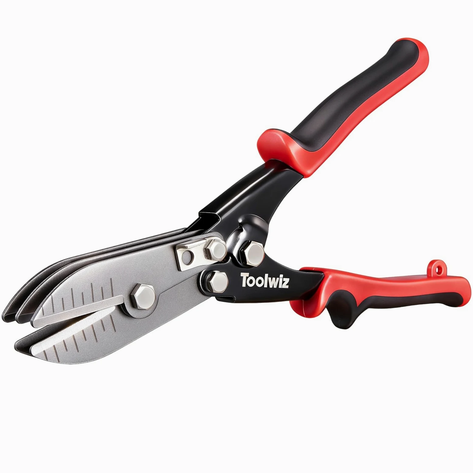 Toolwiz Herramientas de chapa metálica de 5 cuchillas, herramienta de crimpado de conductos para bajante de calibre 24-26, tubo de estufa, acero inoxidable, sistemas de conductos de ventilación,