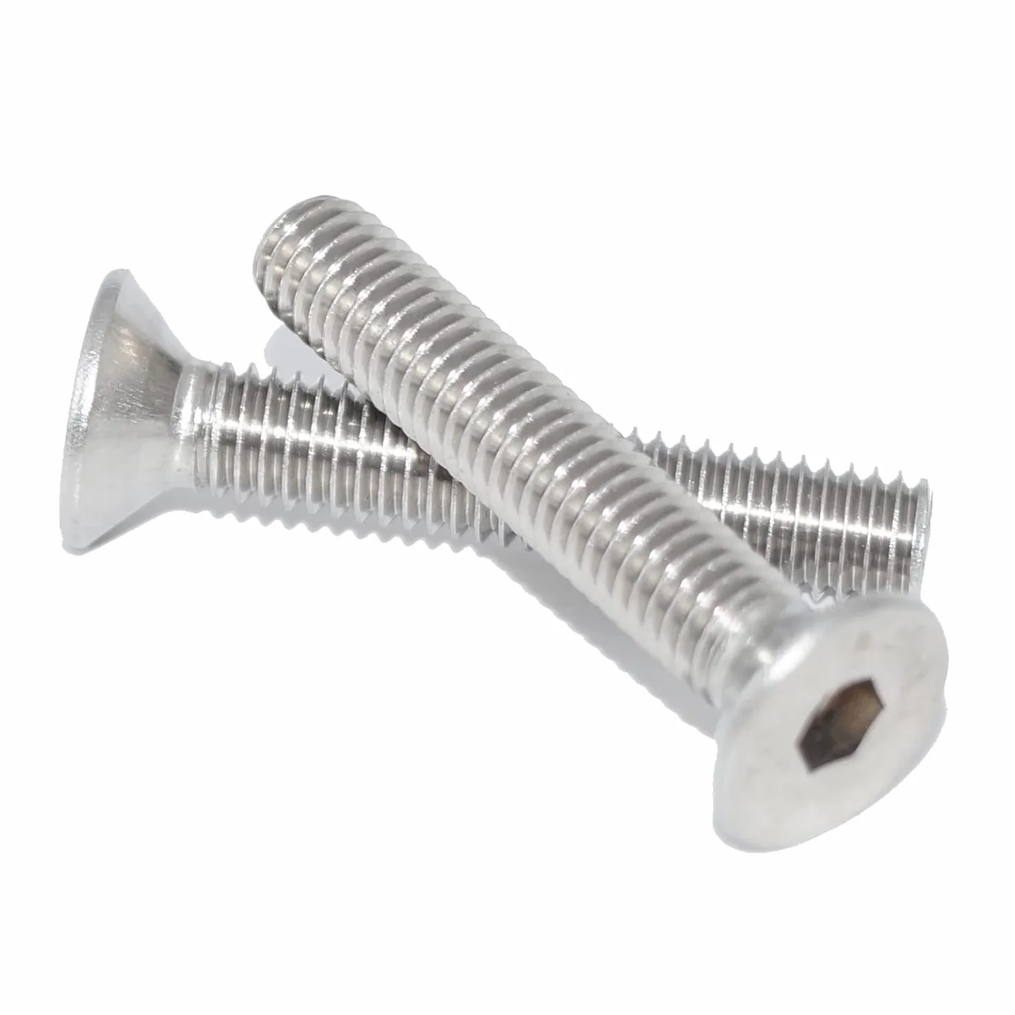 Tornillos avellanados con hexágono interior, M10 x 150, 10 unidades, ISO 10642 A2, acero inoxidable