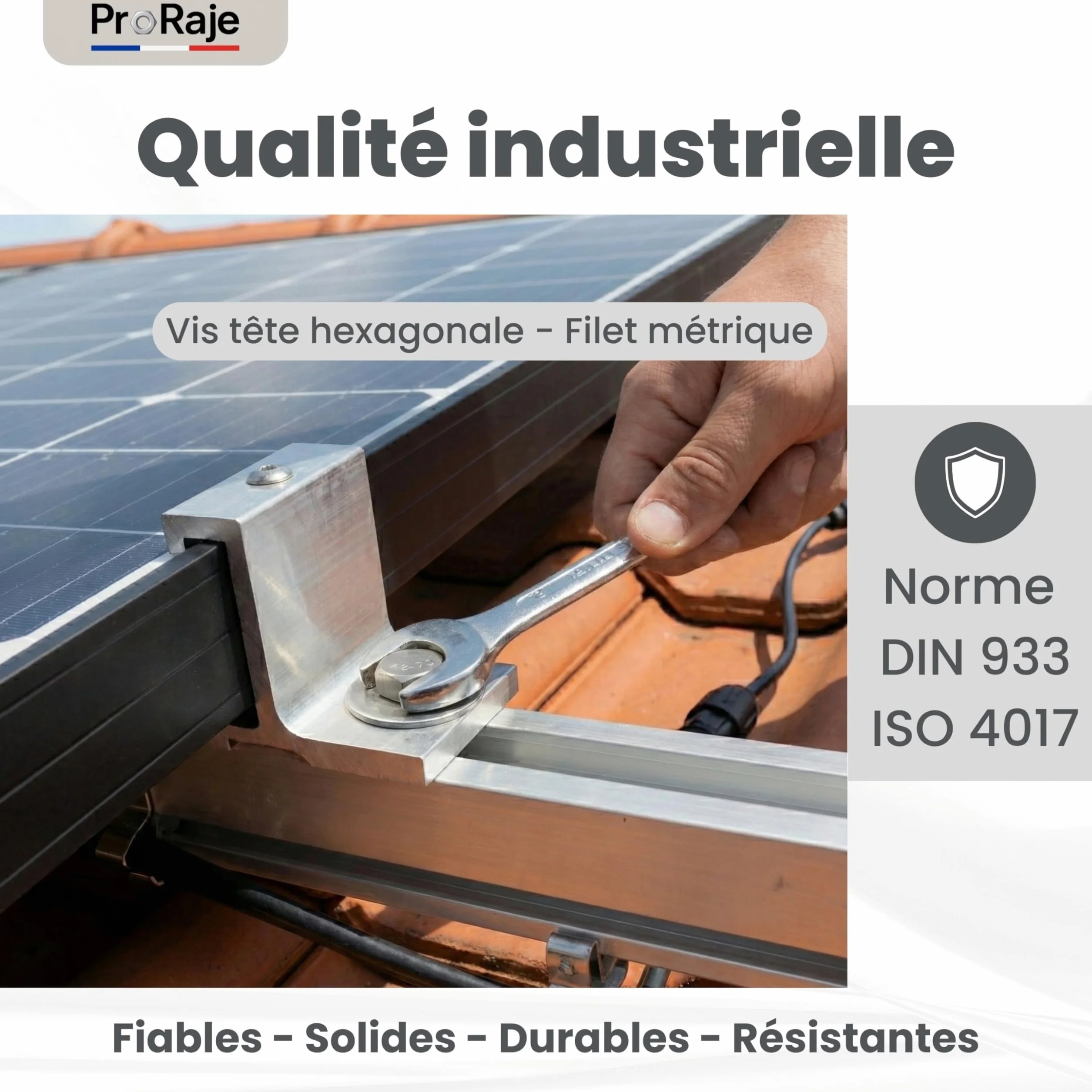 Tornillos de acero inoxidable M16x70 mm con rosca completa, cabeza hexagonal (M16 x 70) - Acero inoxidable A2 (304) - Tornillo de cabeza H (TH) - DIN 933: LOTE DE 10 piezas