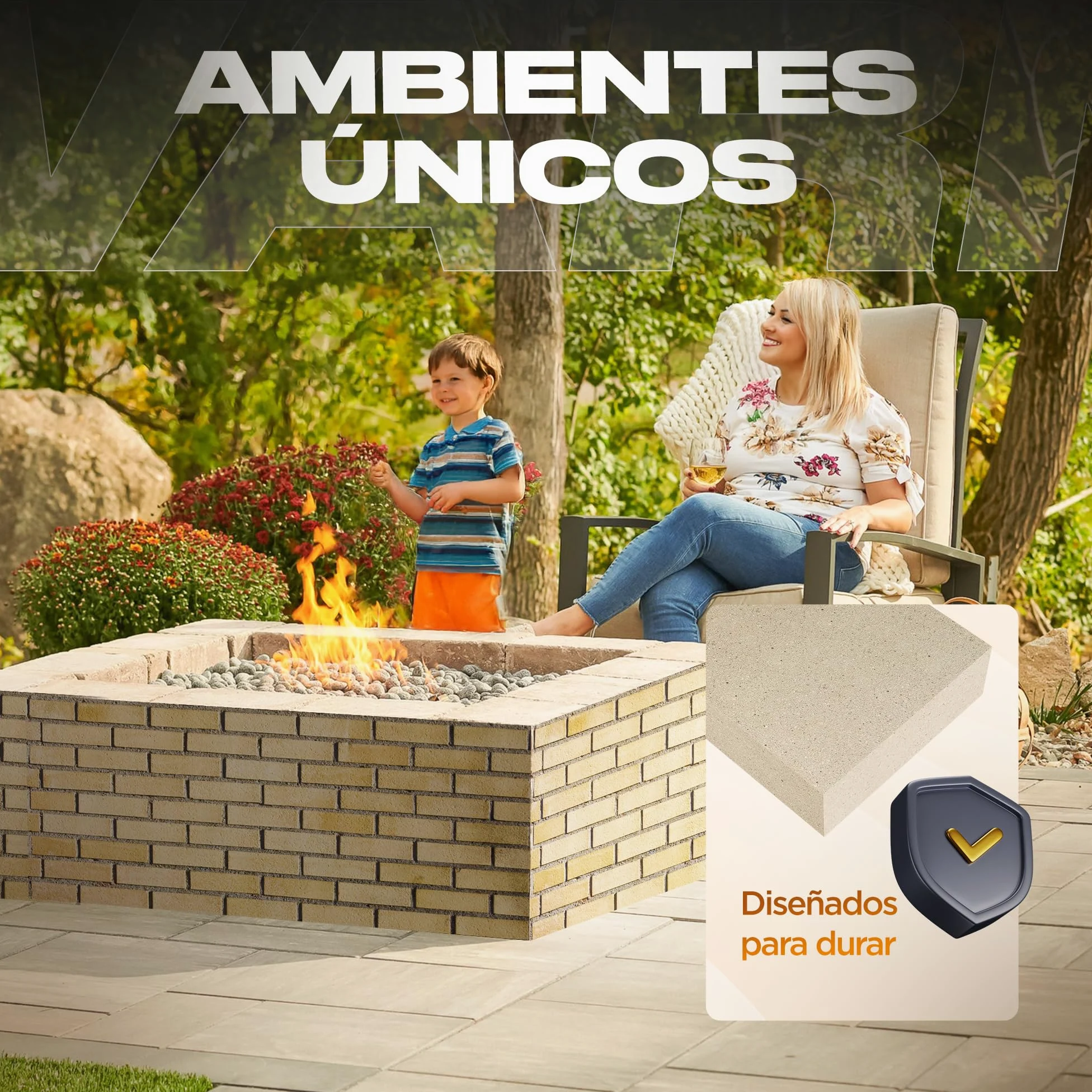 Pack 6 Ladrillos Refractarios 22 x 11 x 3 cm | Fabricados con Arcilla Refractaria | Ladrillo Refractario perfecto para Chimeneas, Hornos y Barbacoas