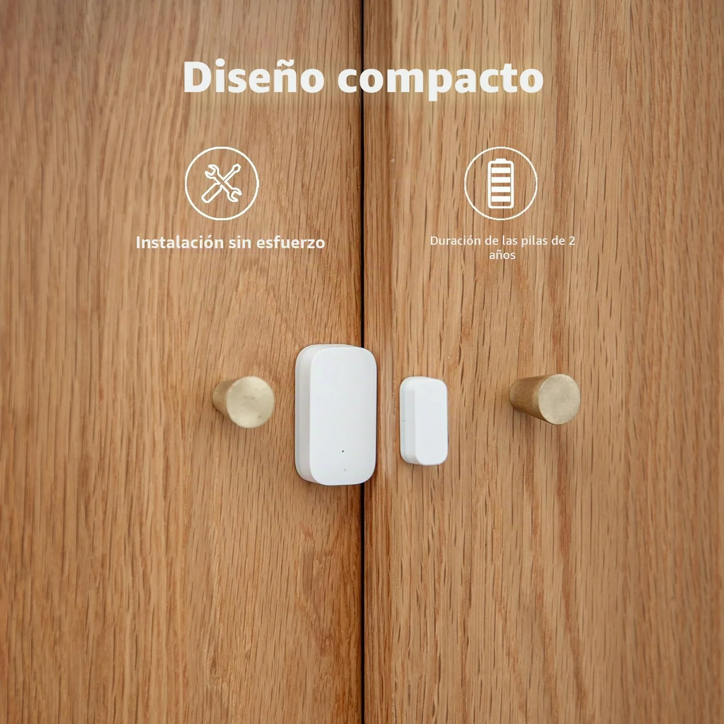Aqara Sensor de Puertas y Ventanas T1, Requiere AQARA HUB, Compatible con Apple Home, Alexa e IFTTT