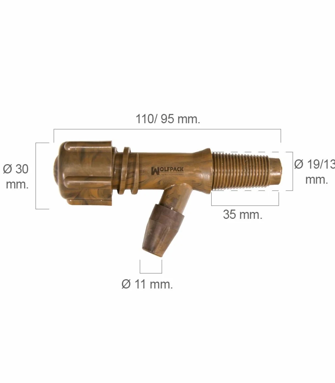 Grifo Barril Plástico Número 0 Para 50 Litros