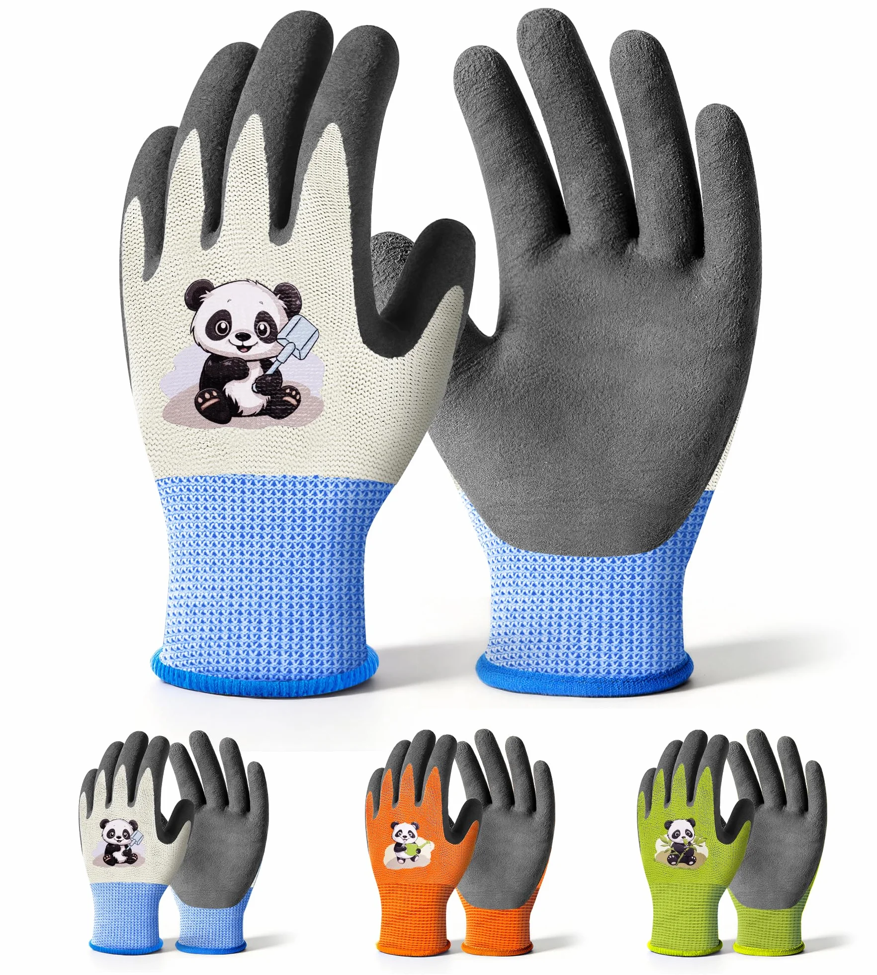 Mr.Panda Guantes de Jardinería para Niños Talla 3/XXXS 2-4 Años