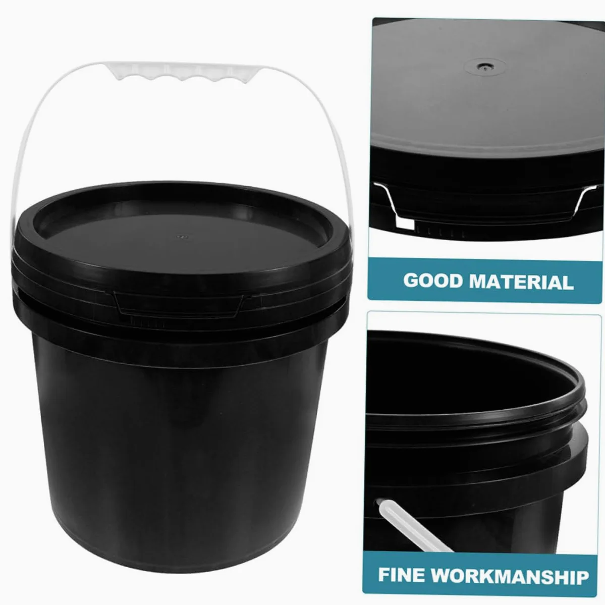 Mipcase Cubeta de Pintura de Plástico Asa de Almacenamiento Pintura y Aceite Uso Profesional y DIY