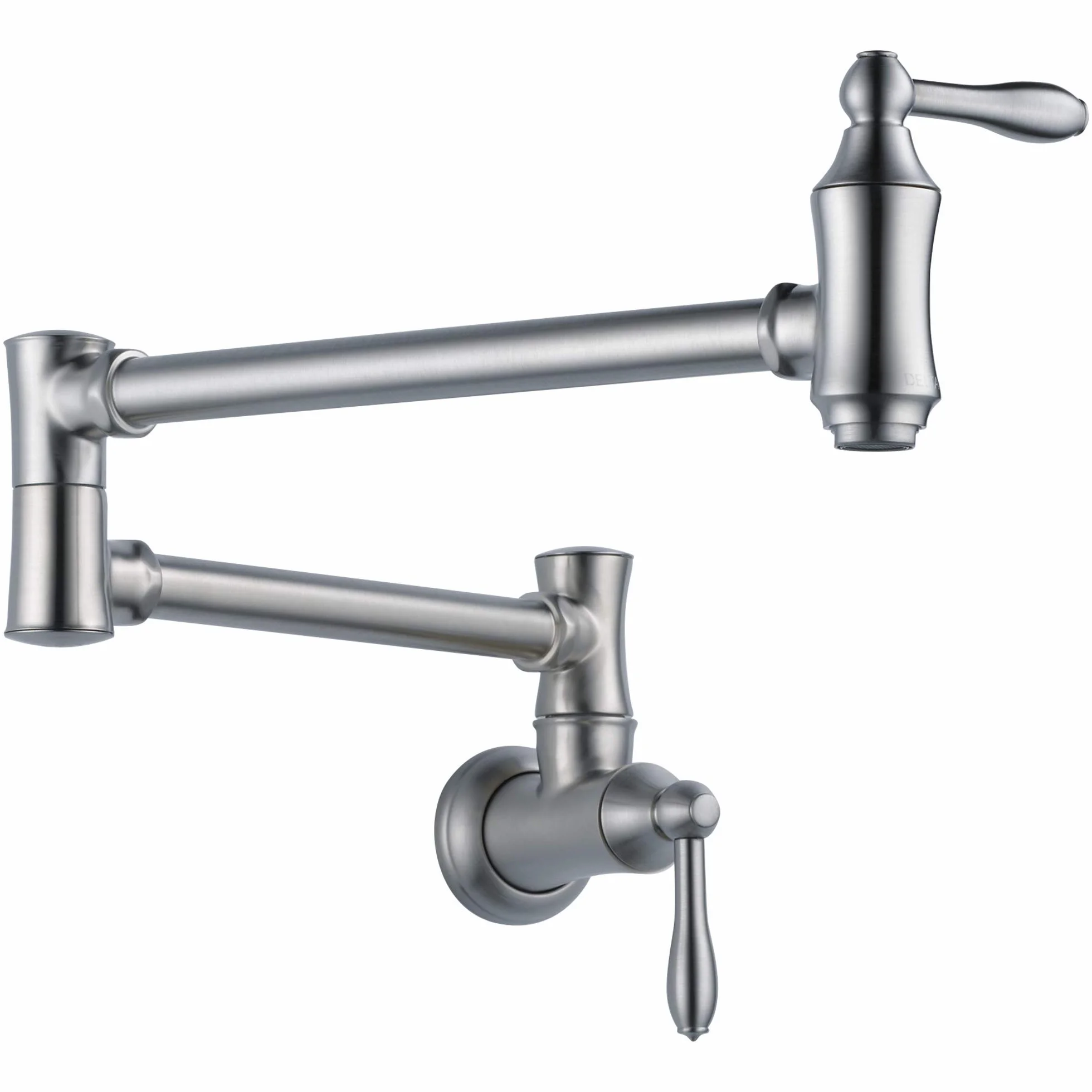 Delta grifo 1177lf-ar soporte de pared Pot Filler Grifo, inoxidable ártico