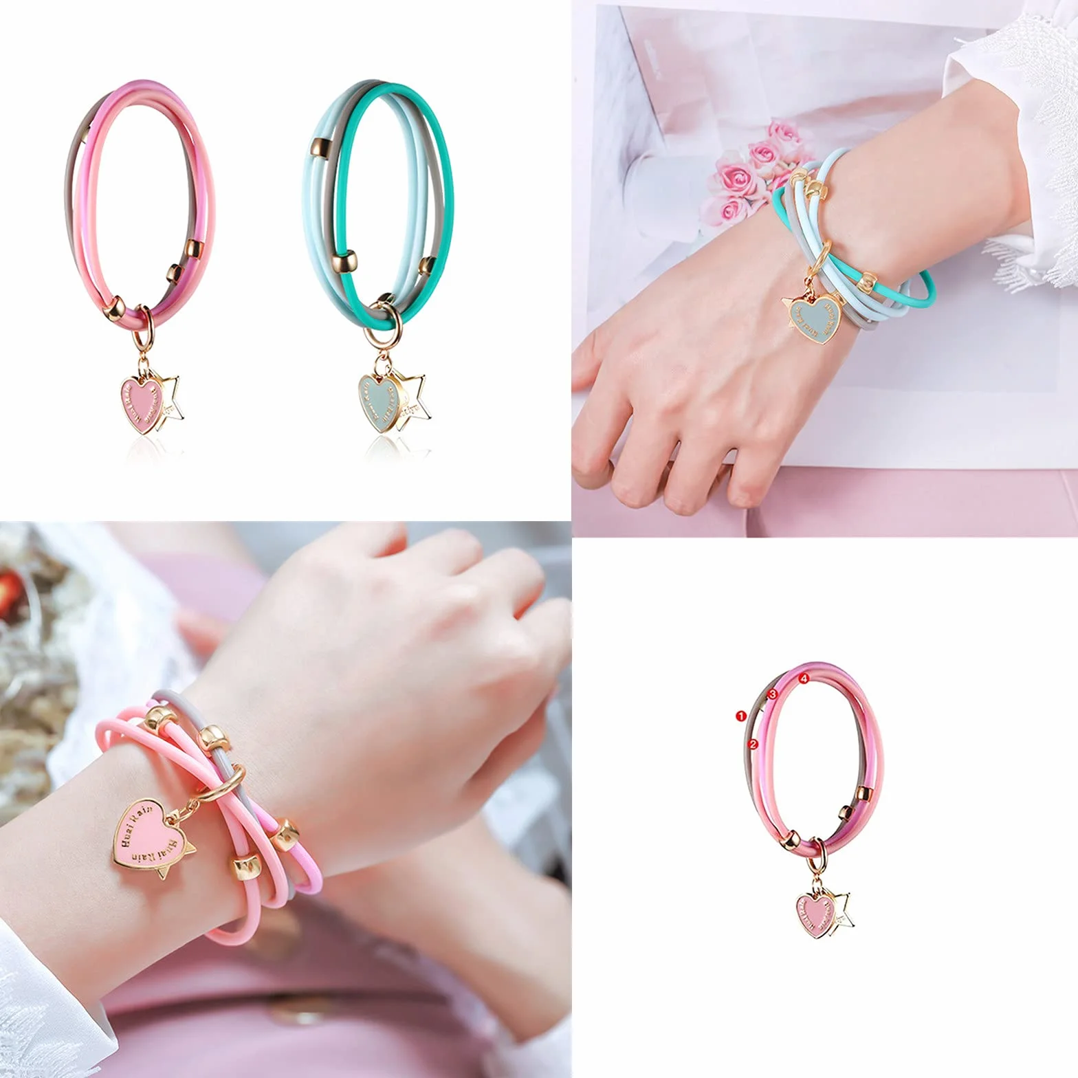 Pulseras Repelentes de Mosquitos 2 Pieza, Impermeables Antimosquitos para el Cuerpo