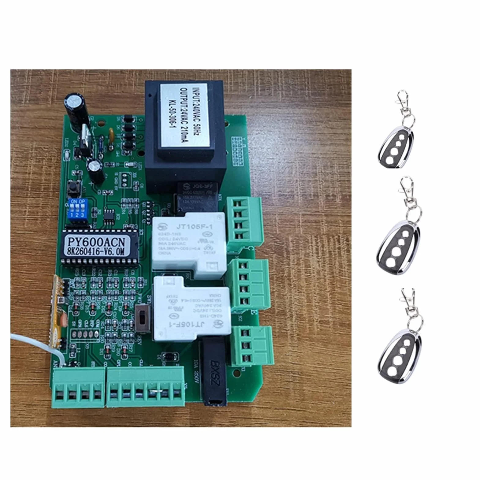 Abridor de puerta deslizante C.A. Unidad de control de motor TARJETA DE CIRCUITO IMPRESO Tablero de reemplazo de la placa de circuito del controlador (PY600AC PY1400 SL1500 PY800 Modelo)(Kit 4)