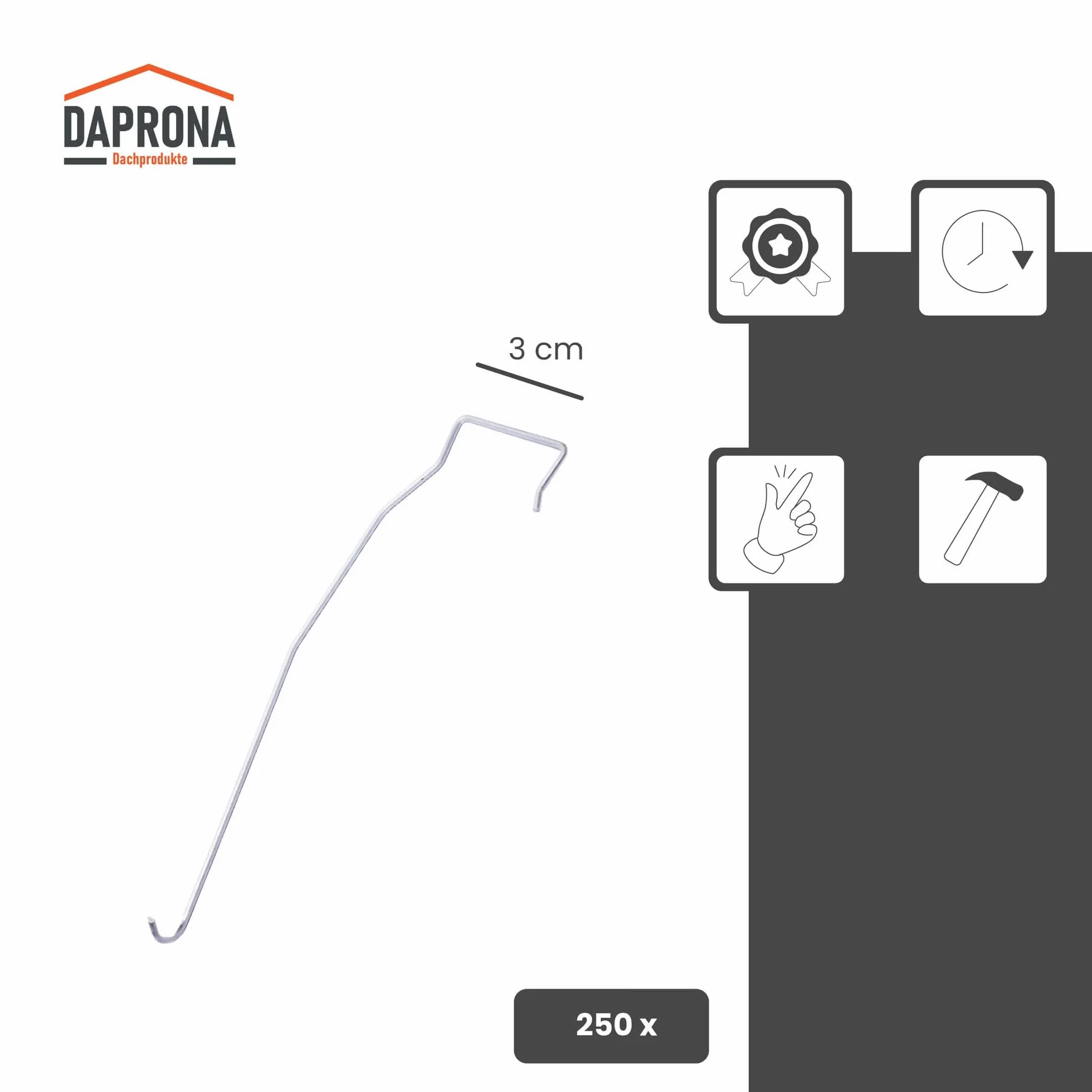 clips para tormentas tipo J 30mm, 250 piezas, clip para ladrillos clip para tormentas clip para costuras laterales