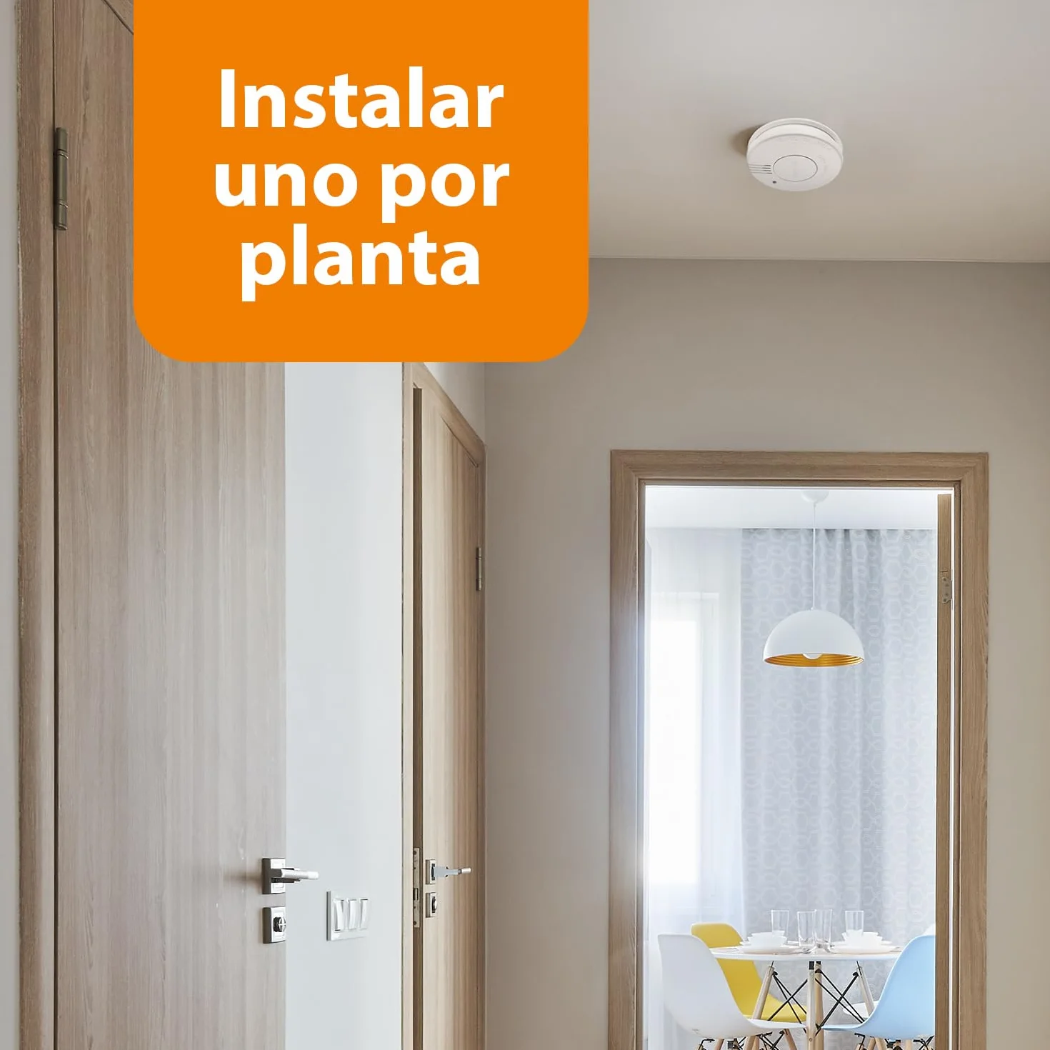 Smartwares Juego de 2 detectores de Humo Sensores ópticos 10 años Pilas reemplazables 5 años