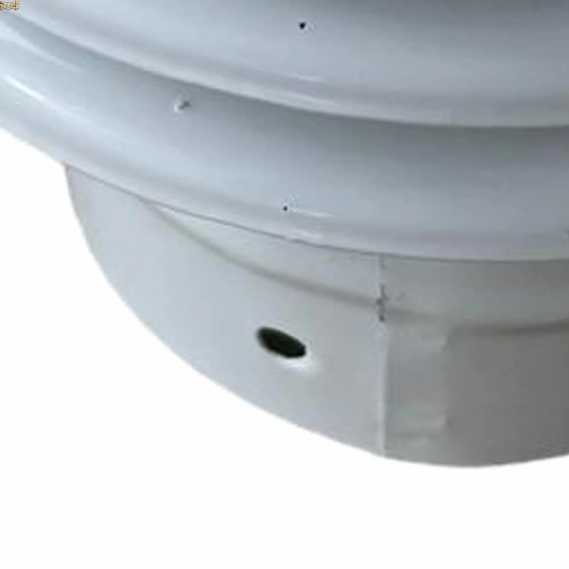 BricoLoco.com Sombrerete deflector antirrevoco Ø 100 mm., caldera, campana extractora o chimenea. Deflector de 3 aros para salida de aire, humos o gases. Chapa lacada en blanco (Ø 100 mm)