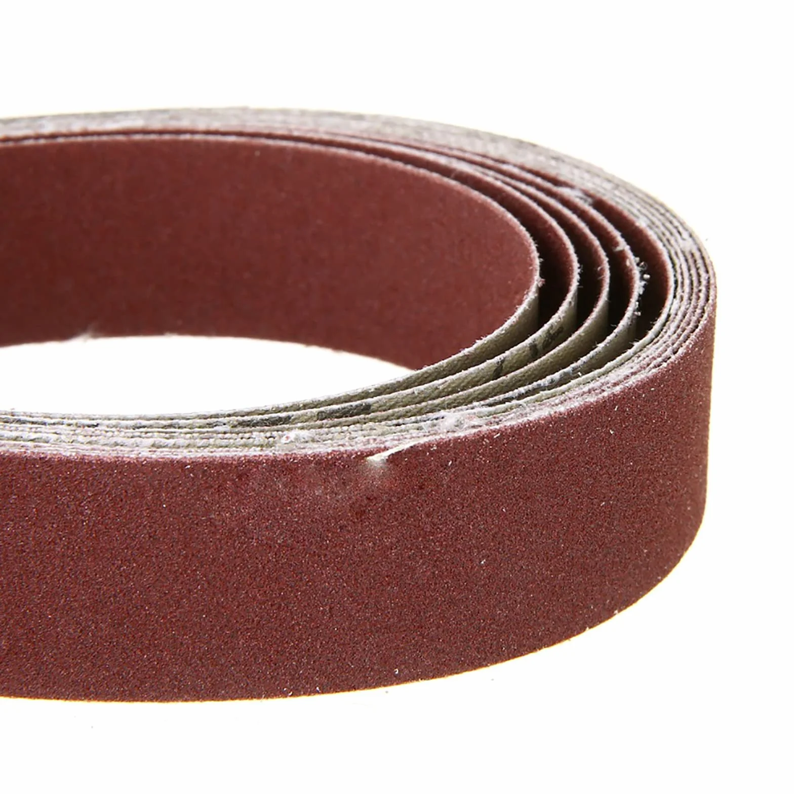 5 unidades de lijado almohadillas para lijadora de banda o cintas abrasivas, 100 mm x 915 mm 80 #