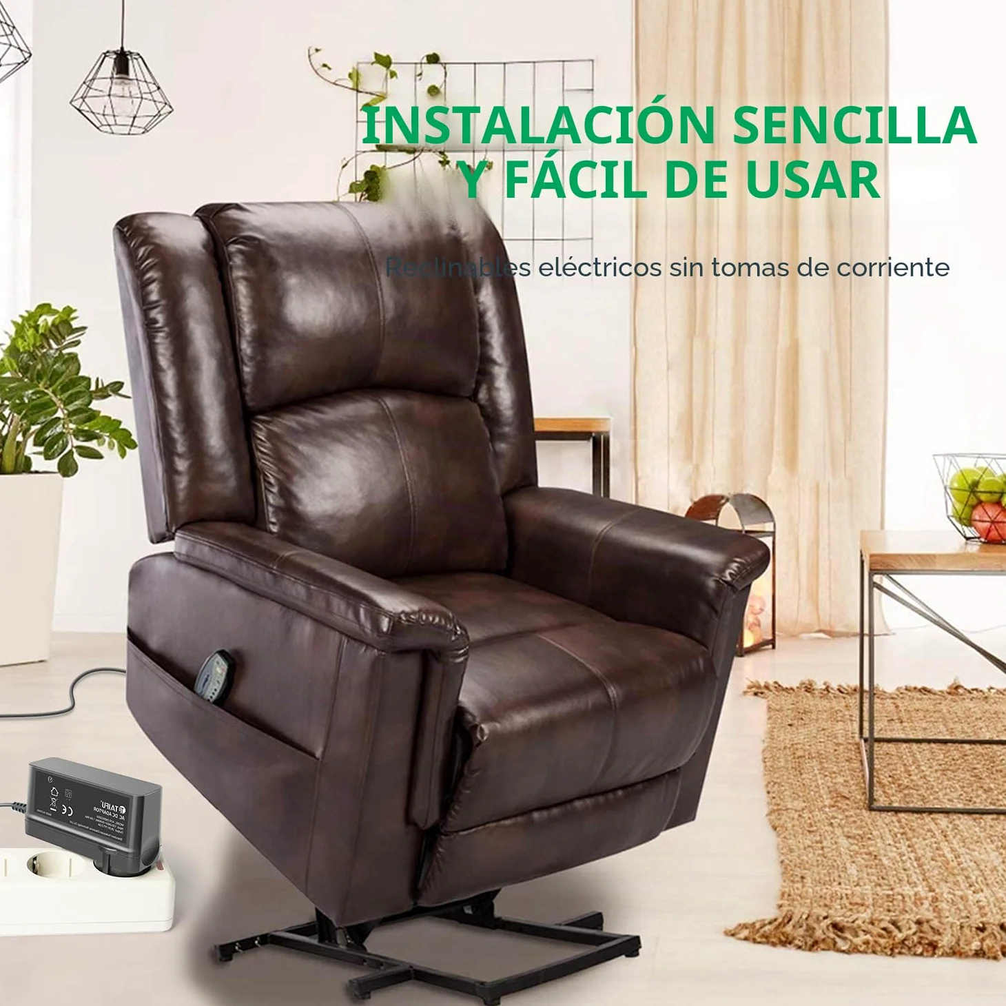 Transformador Reclinable Eléctrico, TAIFU Adaptador de Corriente de 29V 2A CA/CC de Silla Elevadora OKIN Limoss MC115 MC110 MC125 MC120 SP2-B SP2-A Sofá Reclinable Eléctrico Fuente de Alimentación