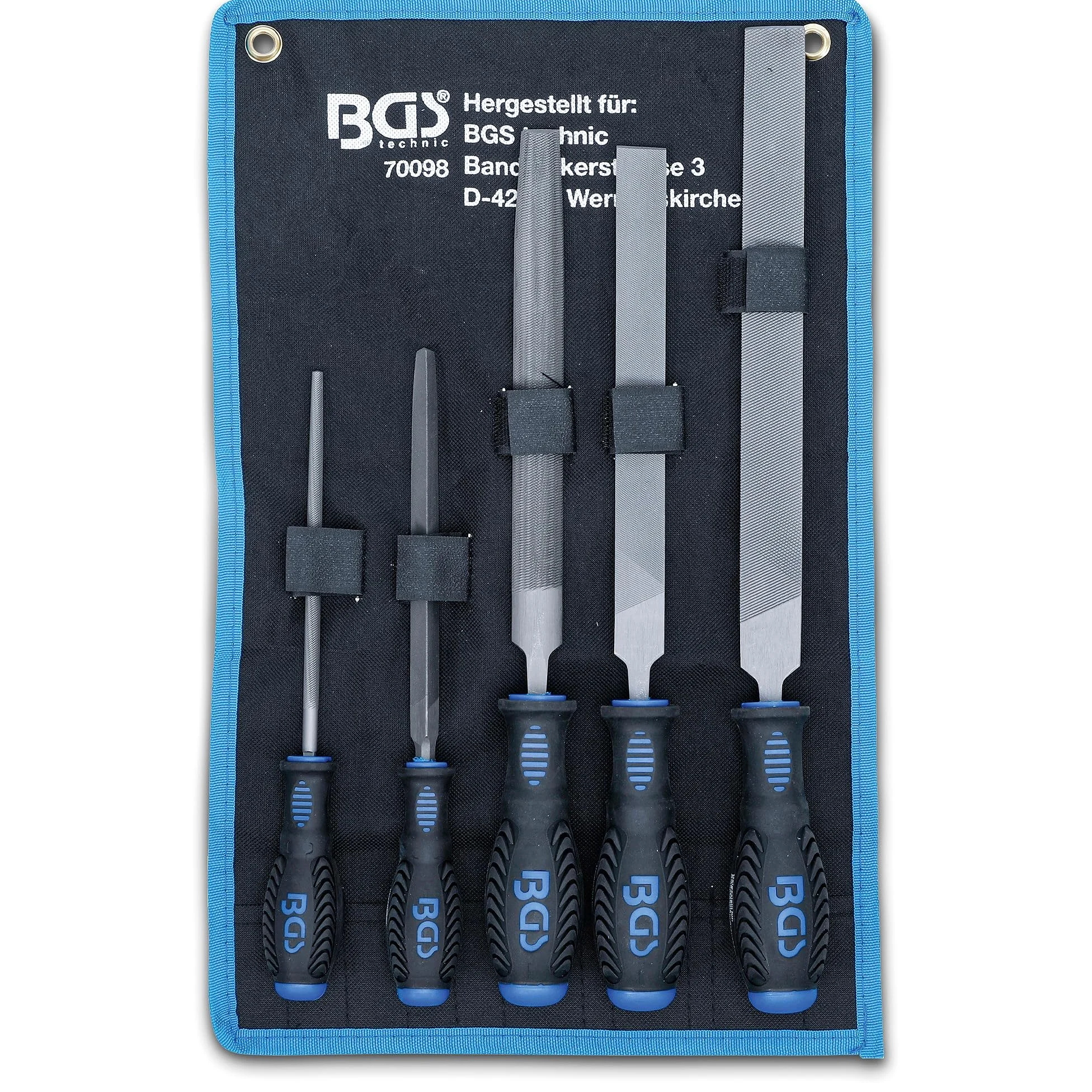 BGS 70098 | Juego de limas para taller | 5 piezas