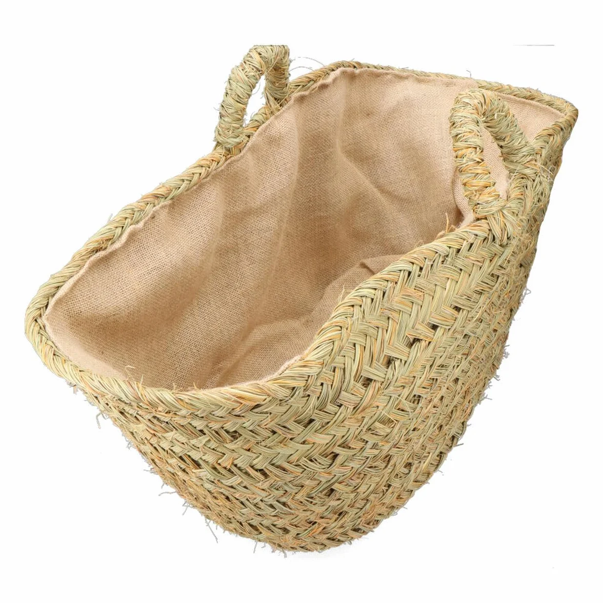 EDM Cesta para leña Esparto 60 x 35 x 45 cm 60 x 45 x 35 cm Oval - Marca Product - EAN: 8425998742381
