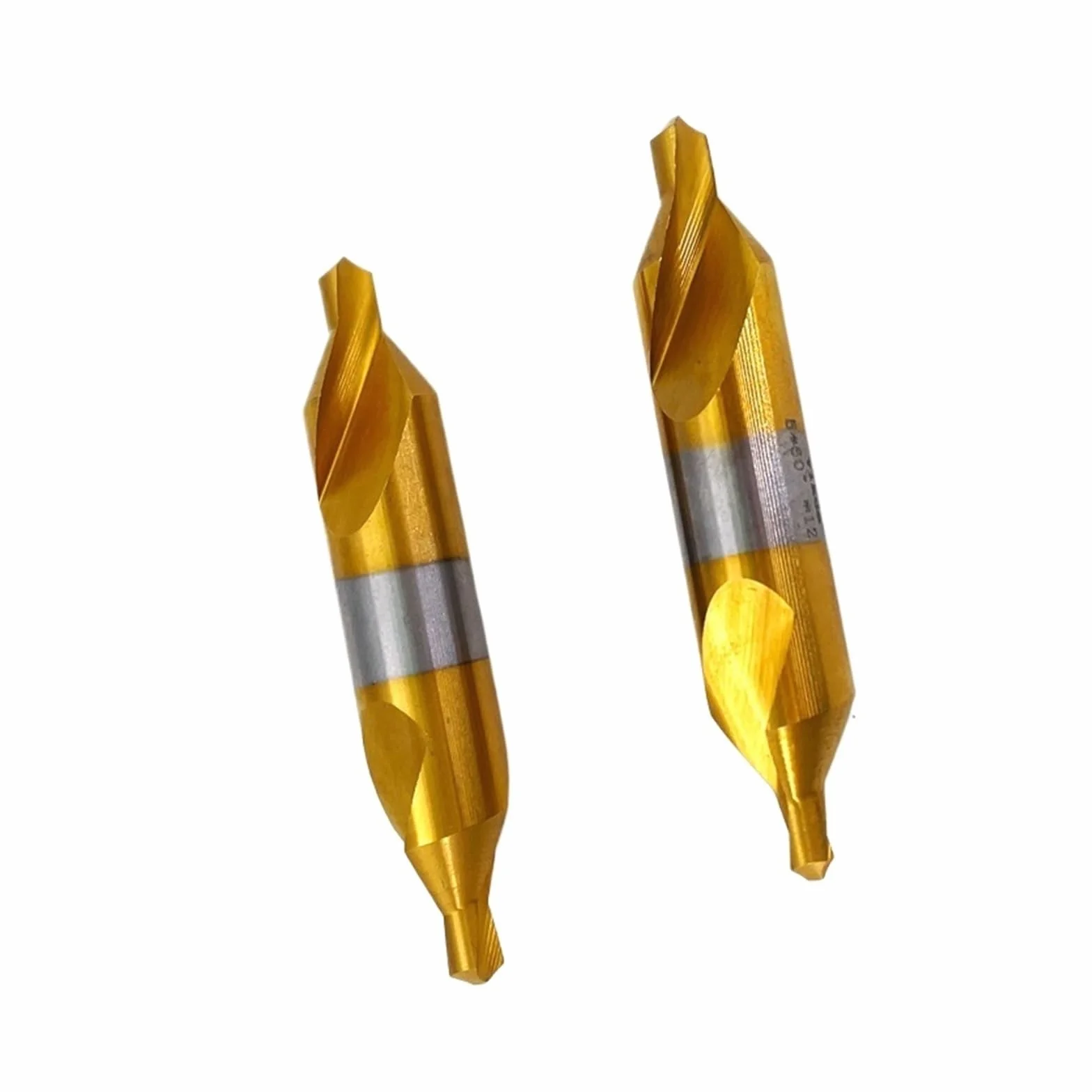 Brocas de centrado HSS, Taladro central de acero inoxidable M35 HSS-Co con ranura en espiral recubierta cobalto Ti A1 a A6 10 piezas(A2.0 2DX5D1X40L,1PCS)