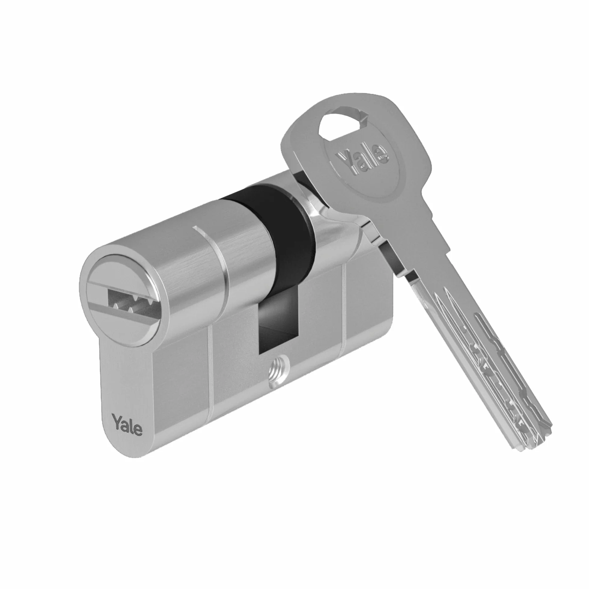 Yale YC2100 DB 30X30 NI - Cilindro de cerradura de embrague, Níquel, 30x30 mm