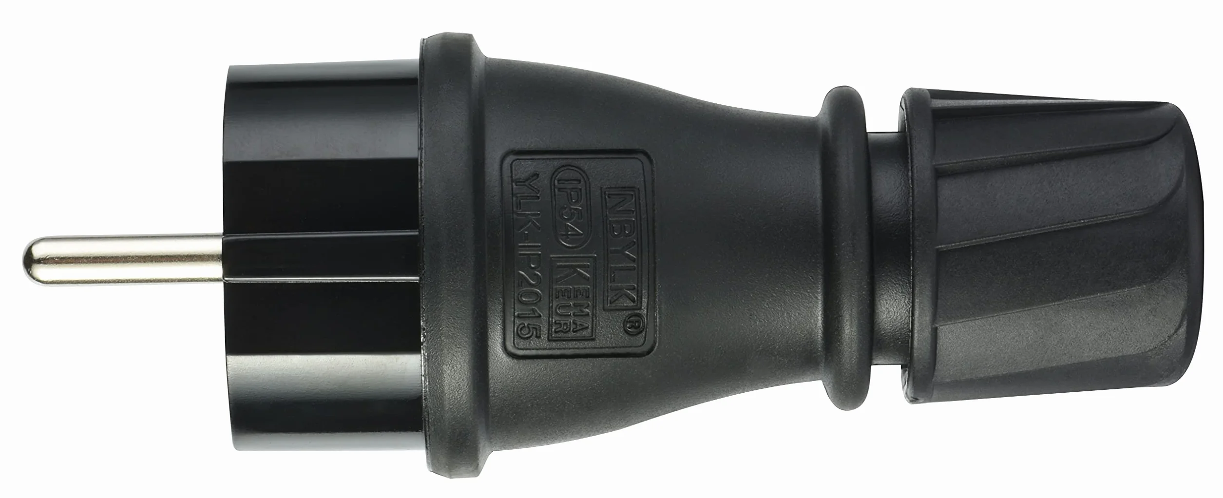 Electraline Clavija Enchufe Schuko Profesional IP54 Negro