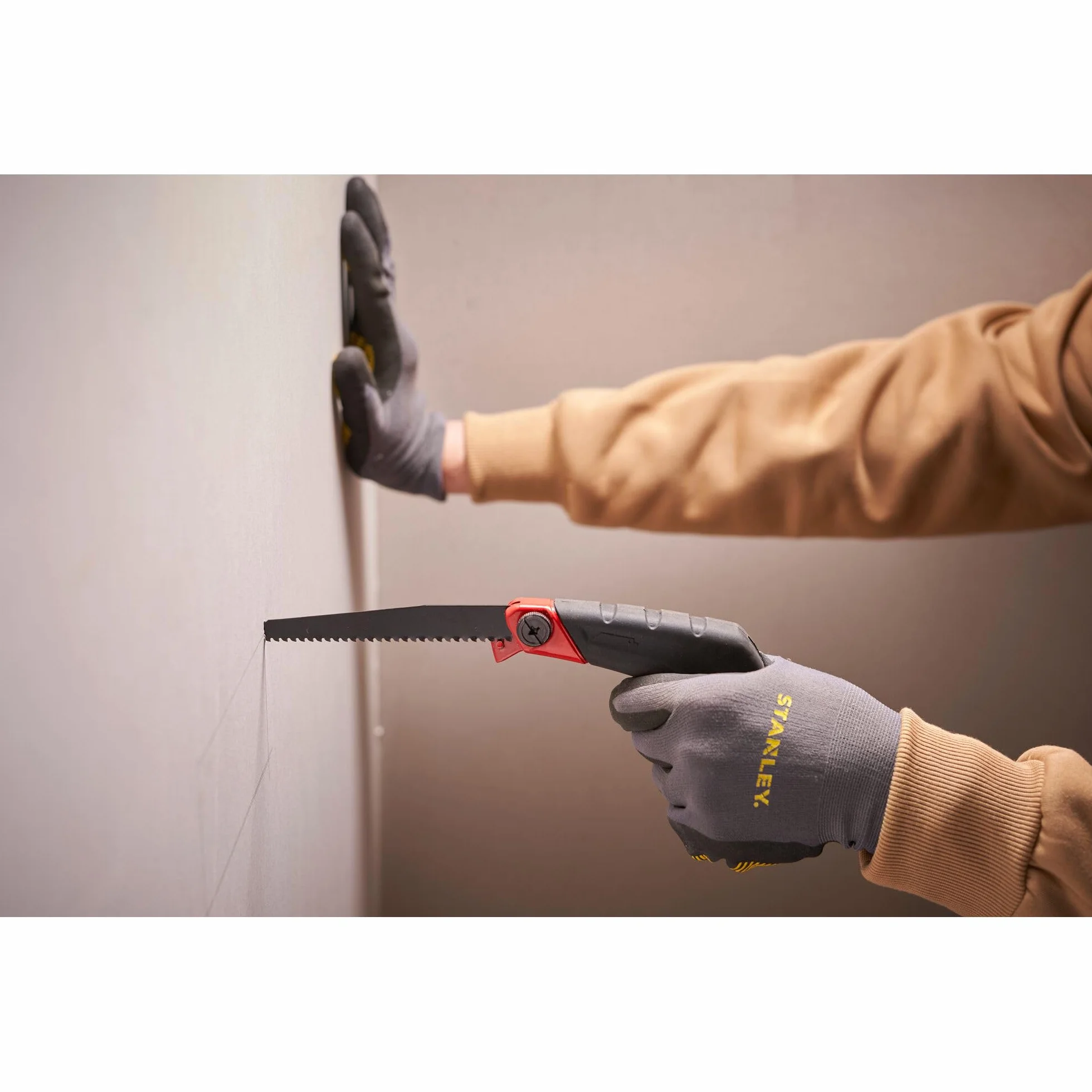 STANLEY FATMAX Sierra multifunción 120mm 45° 90° Cuchillas almacenables Mango revólver bimaterial 0-20-108
