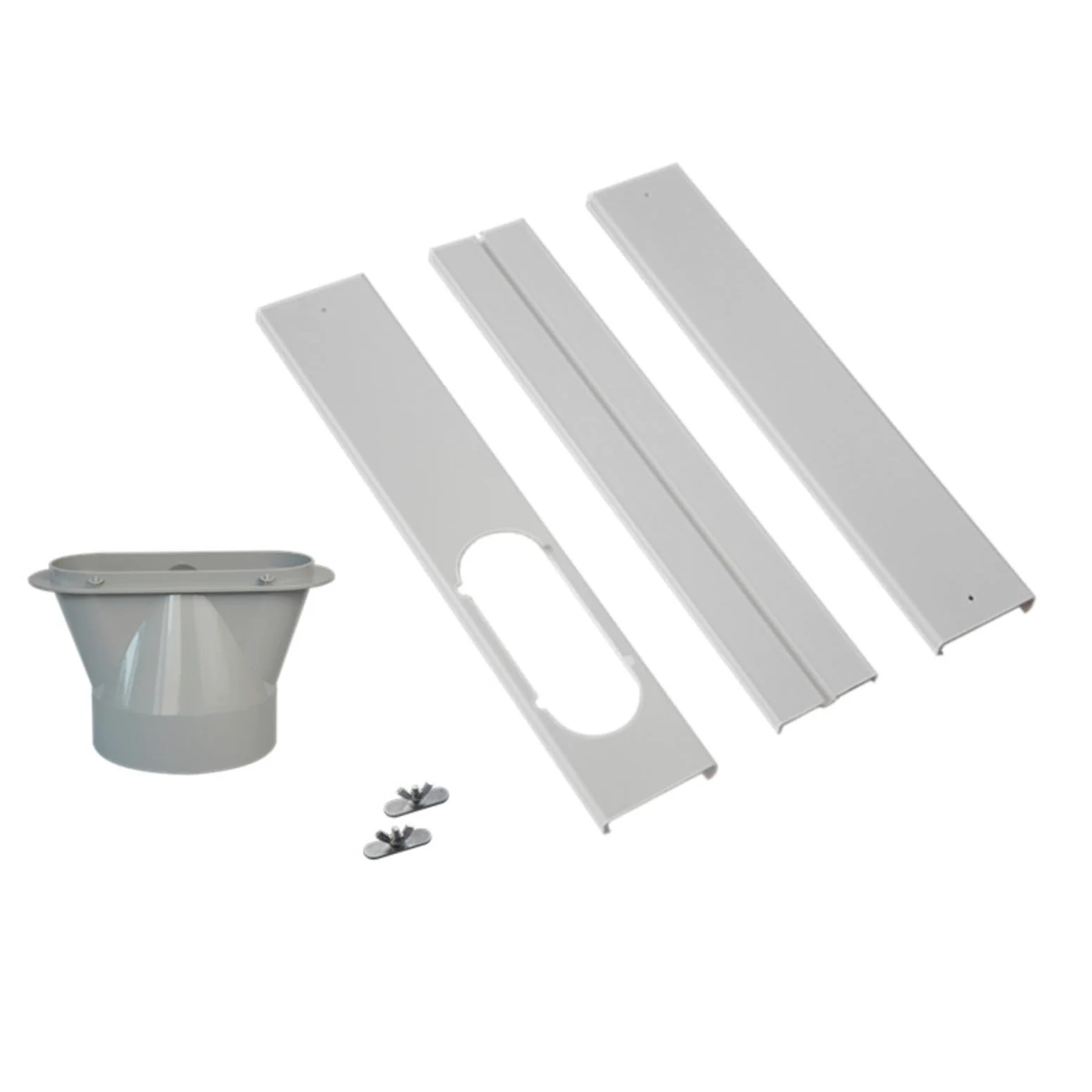 Kit de deslizamiento de ventana elástico,Kit de Sello de Ventana Universal para Aire Acondicionado Portátil,Manguera de escape con acoplador,Kit de ventilación de CA ajustable para ventanas correderas
