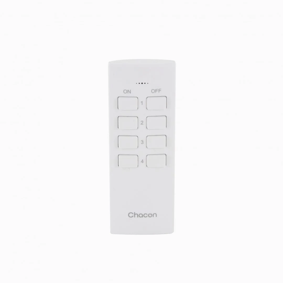 Kit 4 mini enchufes On/Off + mando a distancia de 4 canales 2300W