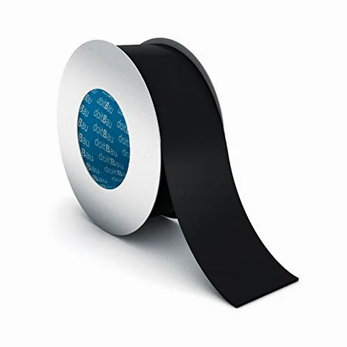 doitBau deflexx plus – Cinta adhesiva resistente de 25 m x 60 mm, 1 unidad, color negro, resistente a la rotura para barrera de vapor, resistente a los rayos UV y hermética