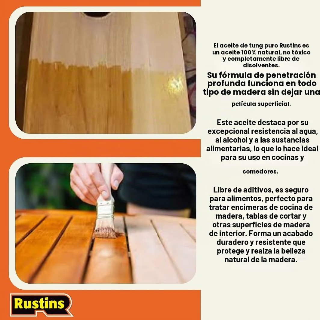 Rustins TUNO500 - Aceite de tung 500ml