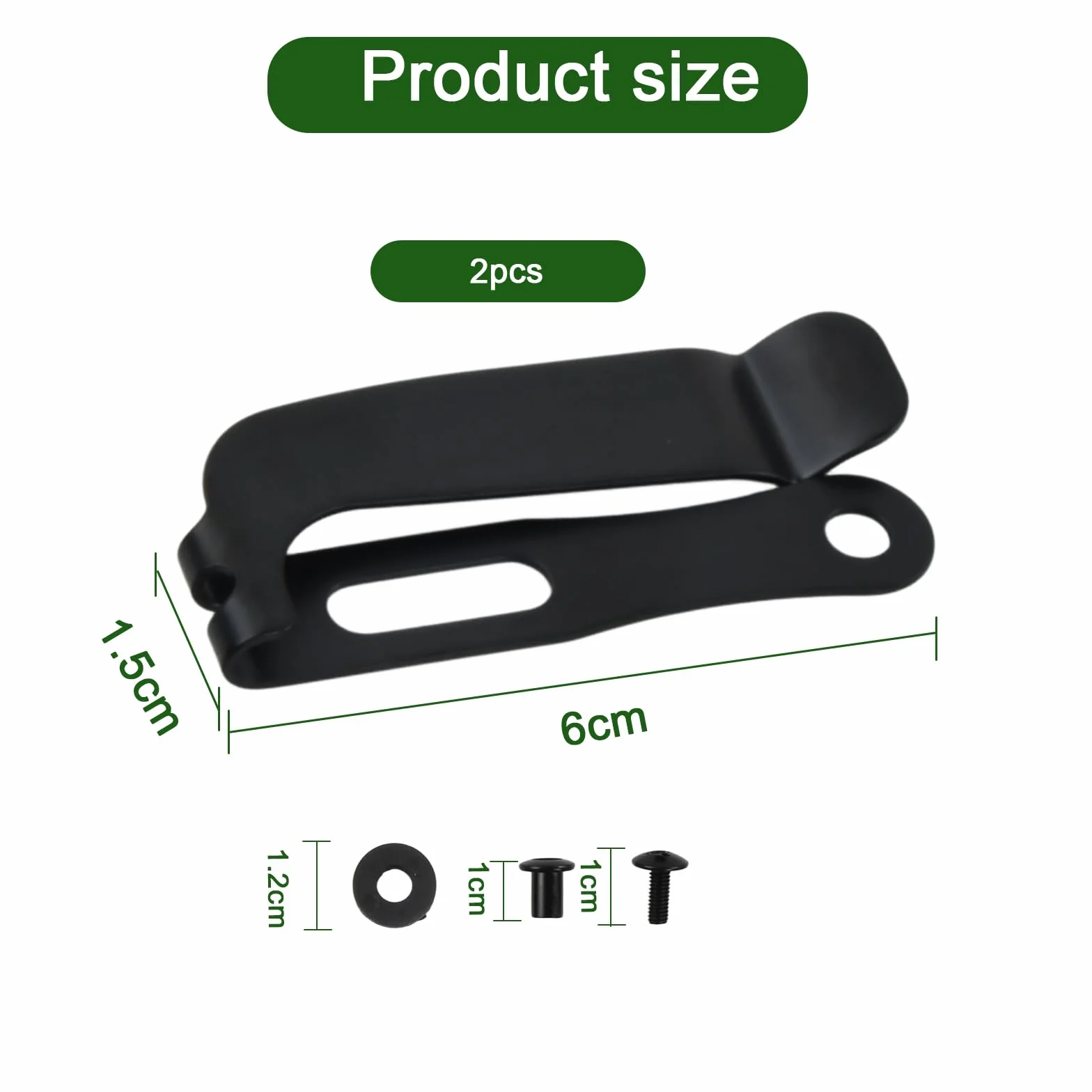 2 Juego de Fundas Kydex K con Clip para la Cintura, Clip de Acceso para Cuchillo Kydex