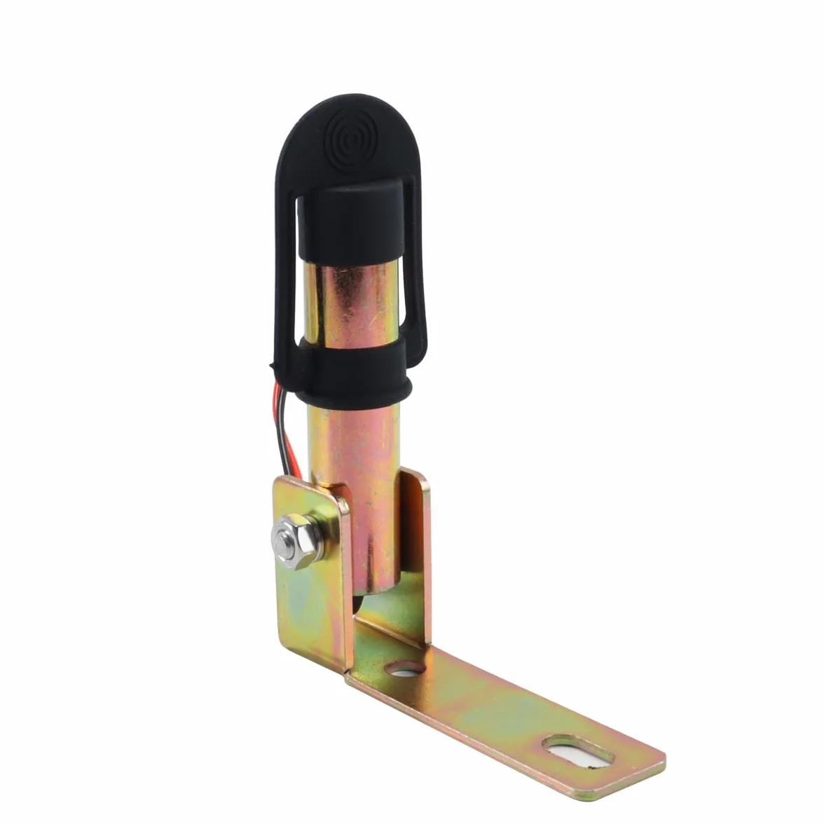 Ubric Soporte de Montaje de baliza, Soporte Flexible de Metal DIN con Alambre y Tapa Protectora para Intermitente Giratorio luz de Advertencia para Tractor de Carretilla elevadora, 126 x 30 mm