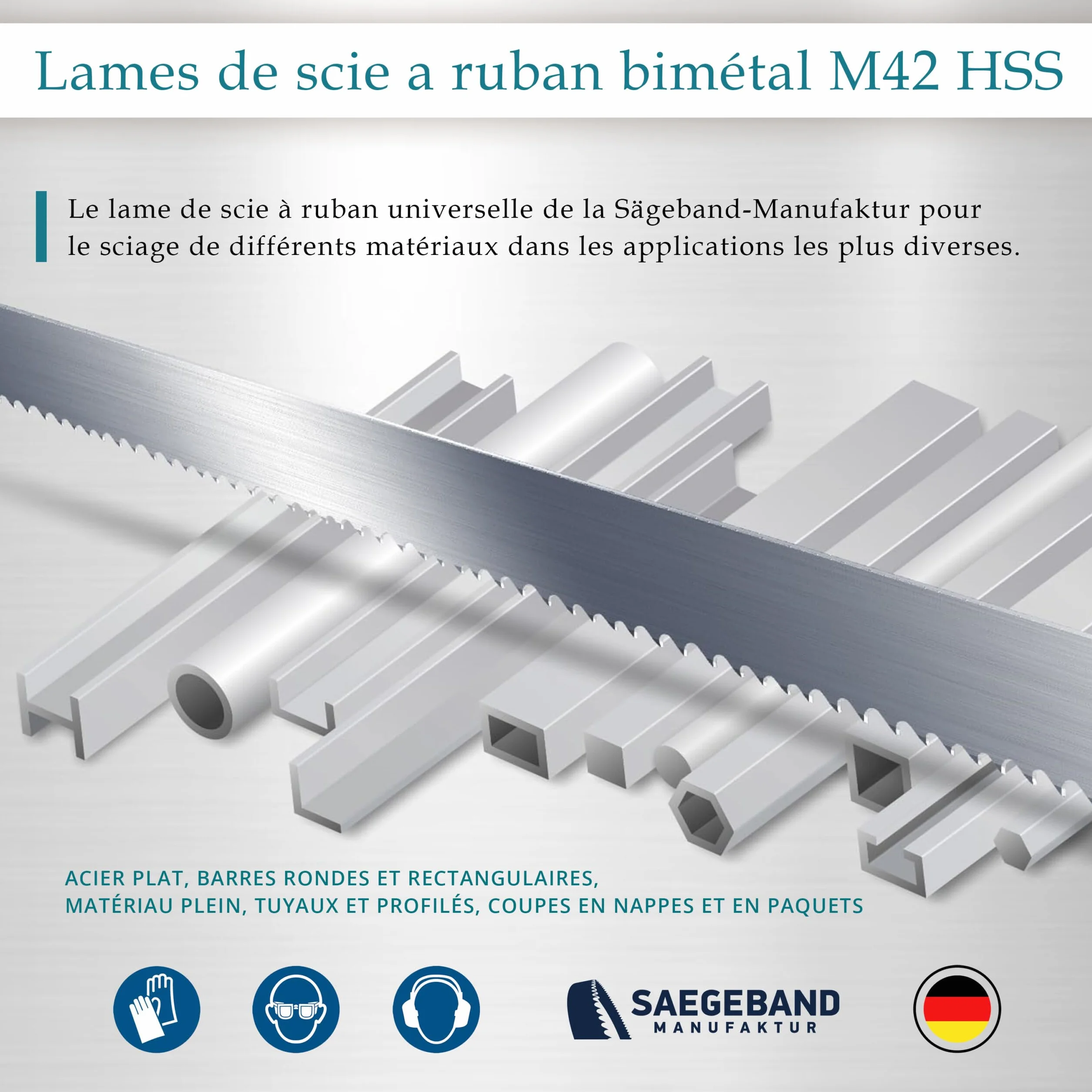 Banso M42 HSS bimetal Sierra de cinta 2140 x 20 x 0,9 mm 10/14 ZpZ