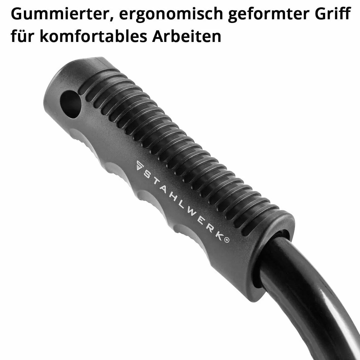 STAHLWERK Barredora magnética MBK-24 ST con 610 mm de ancho y 17,5 kg de capacidad, escoba magnética/recogedora de virutas para virutas de metal, tornillos, clavos y otras piezas pequeñas magnéticas