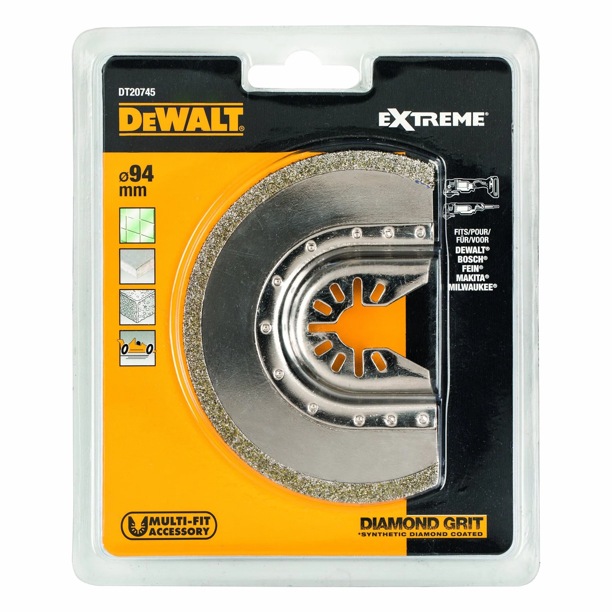 DeWalt DT20745 - Multi Herramienta de diamante segmento hoja, 1 unidad