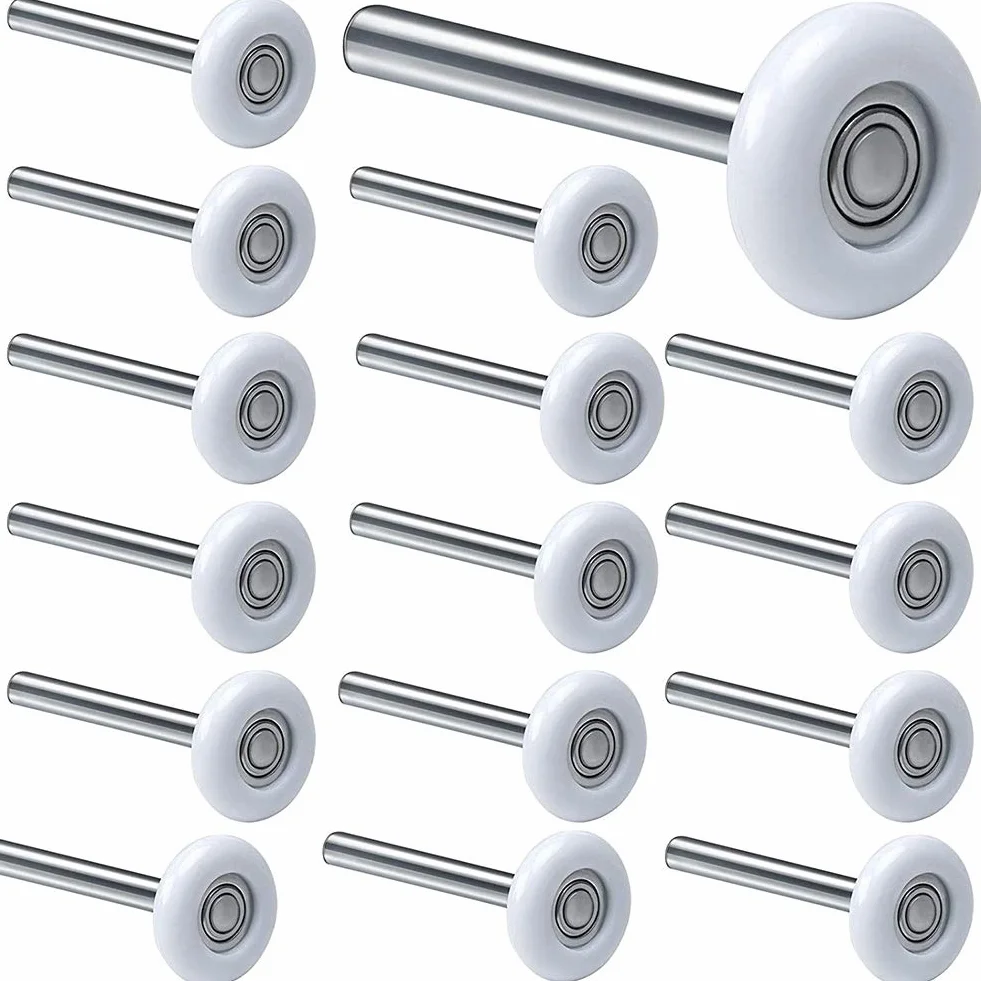 Paquete de 12 Rodillos para Puerta de Garaje de 2 Pulgadas, Rodillo de Nailon para Puerta de Garaje con Rodamiento 6200ZZ, para Puertas de Garaje Residenciales y Comerciales