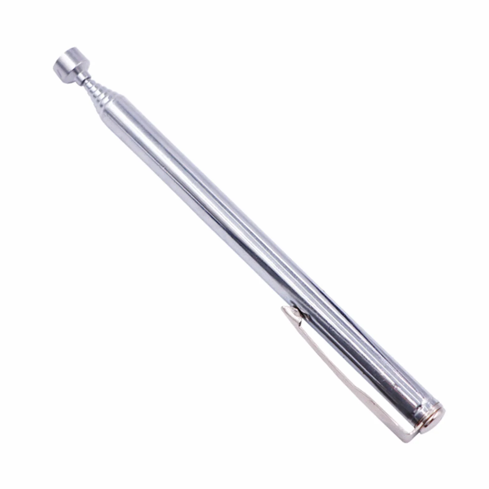 Herramienta de Recogida Magnética, Potente Varilla de Succión de Metal, Herramienta de Recogida con Imán, Herramienta de Recogida Telescópica Magnética para Construcción de Mantenimiento(Plata)