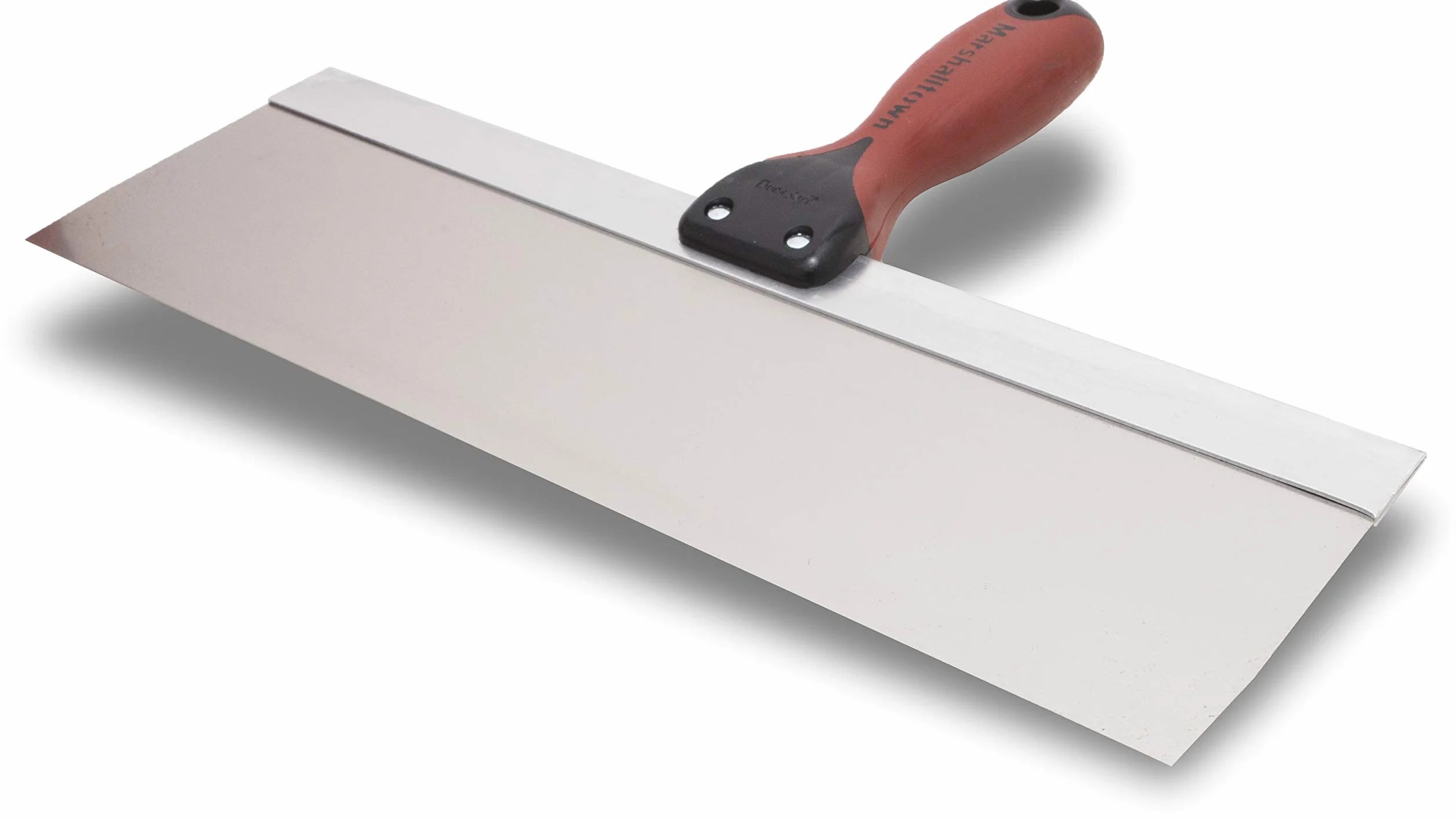 Espátula de superficie Marshalltown con mango DuraSoft en acero inoxidable, herramienta para yeseros y pintores, dimensiones de la espátula: 356x76 mm