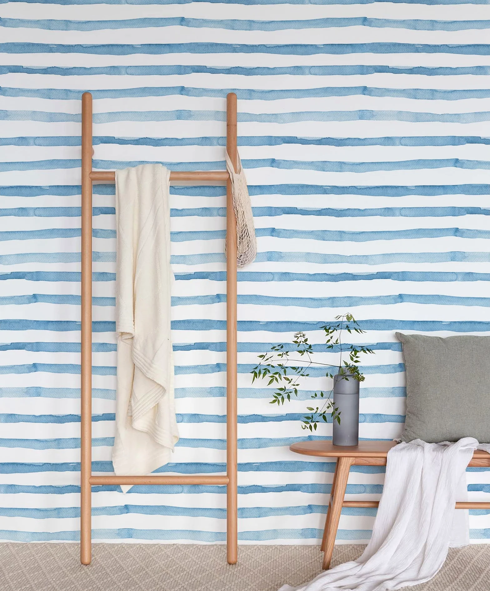myforHD Papel Pintado Autoadhesivo Vinilo Adhesivo Muebles Impermeable Moderno Geométrico de Rayas para Decoración de Paredes en Baño, Sala de Estar, Dormitorio, y Muebles de Cocina