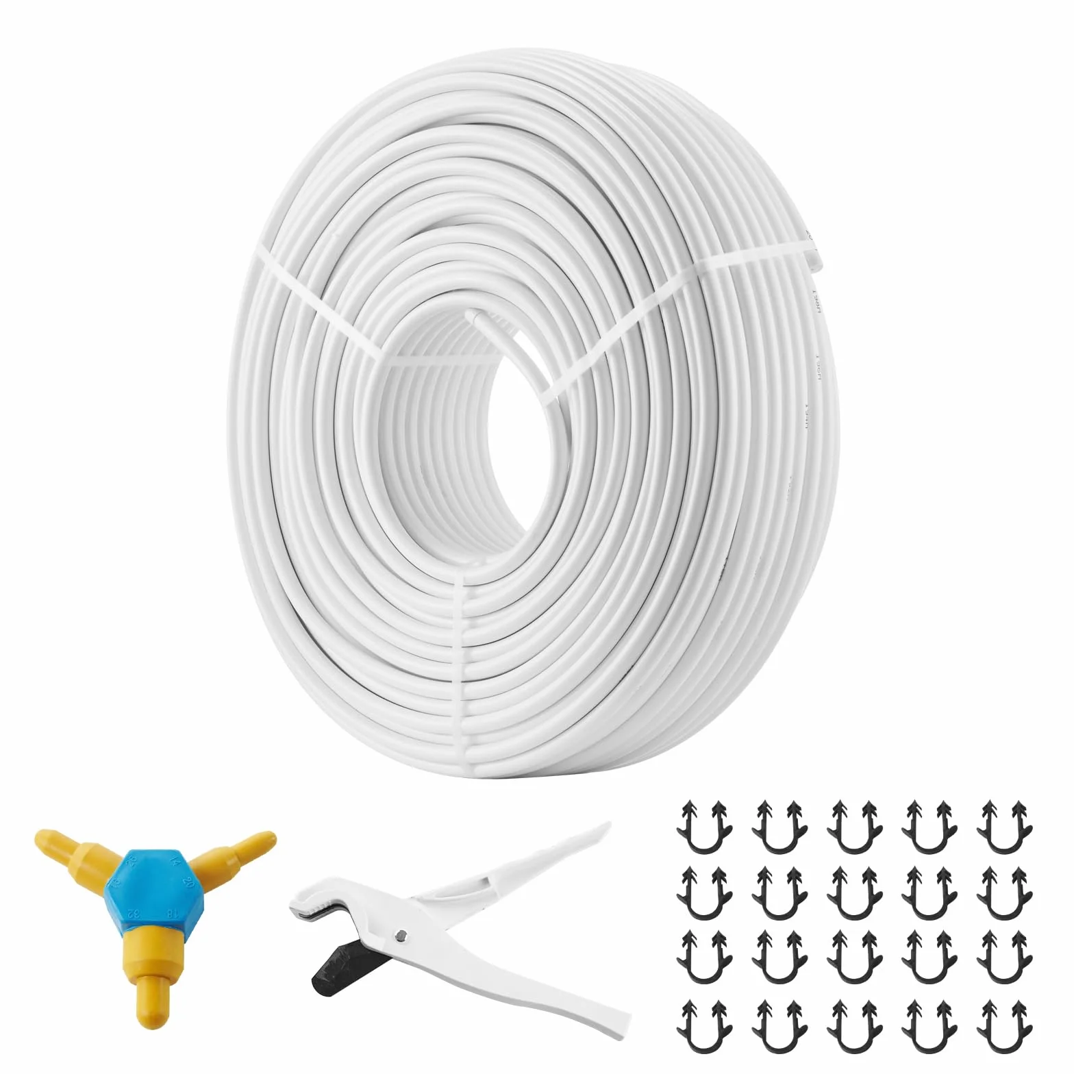 VEVOR Tubo PEX AL PEX 200m Calefacción por Suelo Radiante Φ 16mm Espesor 2mm Barrera de Oxígeno