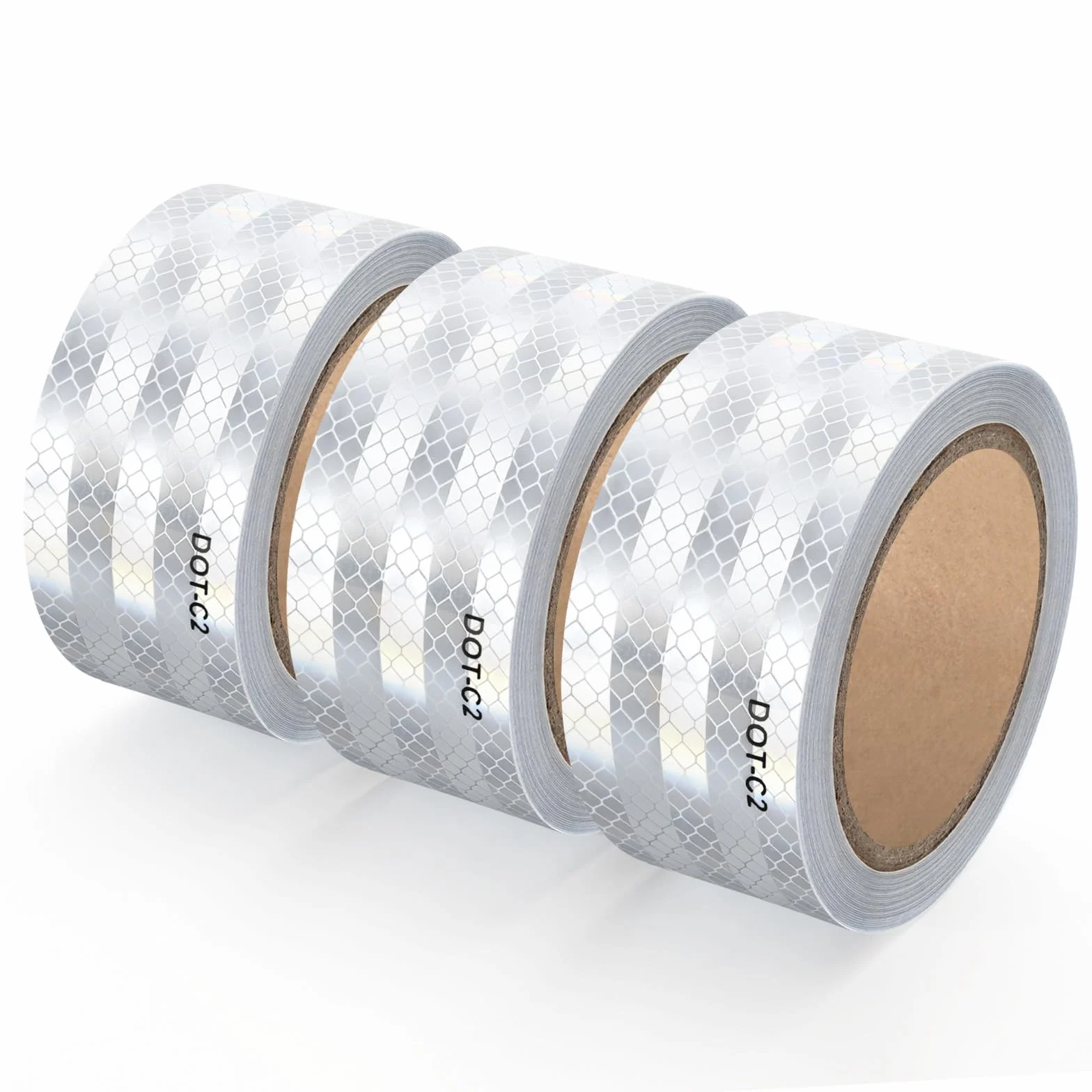 QILIMA 3 Rollos Cinta Reflectante Adhesiva 5cm x 9.14m Cinta reflectante de seguridad, Para bicicletas, motocicletas, cochecitos de bebé, cascos, mochilas escolares, ropa