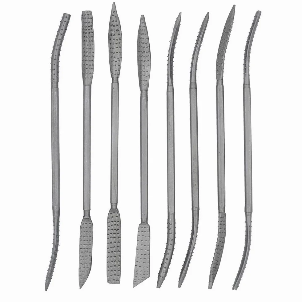 DGOL - Juego de 8 limas de madera para tallado de 20 cm
