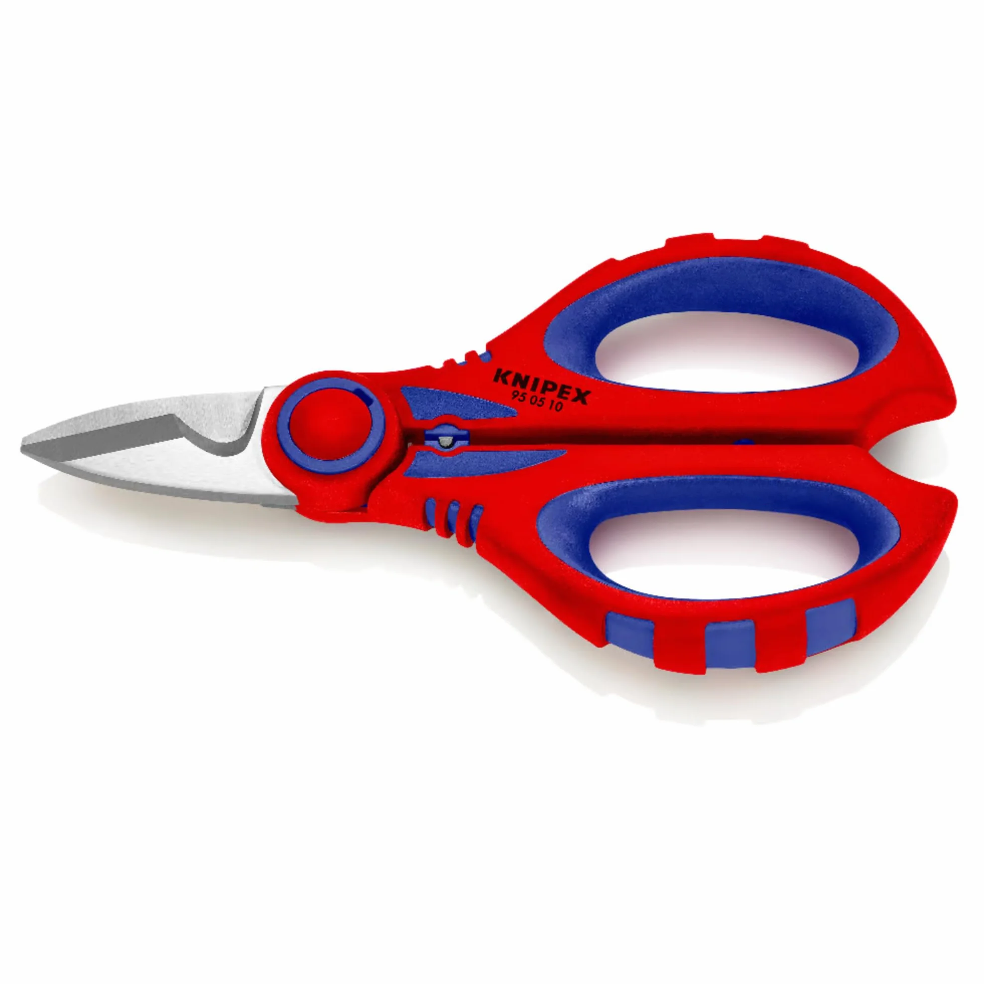 KNIPEX Tijeras para electricistas con fundas multicomponentes, reforzadas con fibras de vidrio 160 mm, 95 05 10 SB