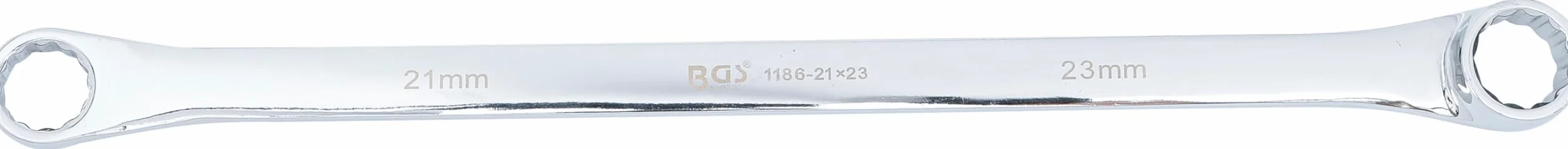 BGS 1186-21x23 | Llave de estrella doble | extra plana | 21 x 23 mm